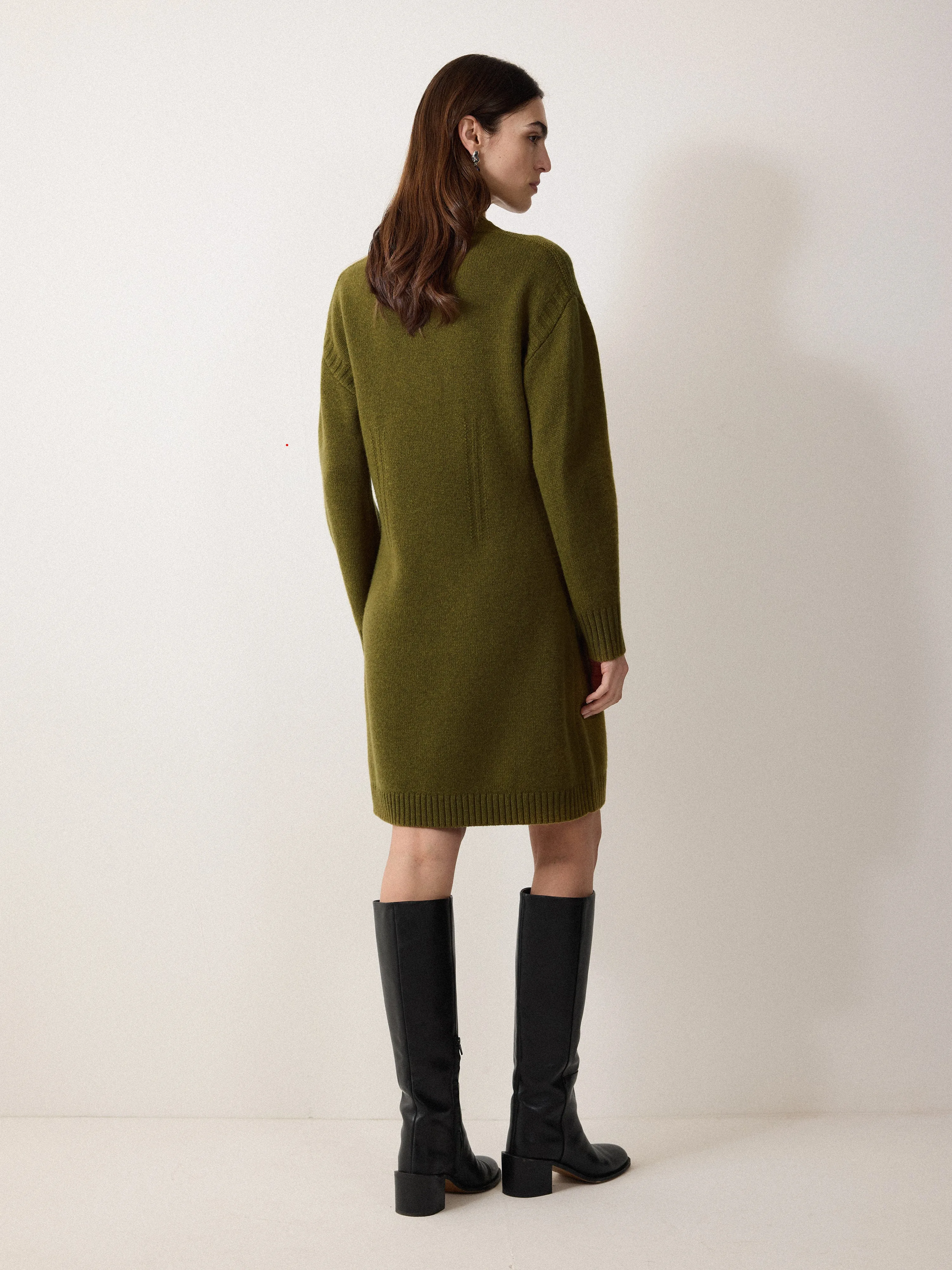 Knitted Mini Jumper Dress | Green sold by Jigsaw product image thumbnail 5