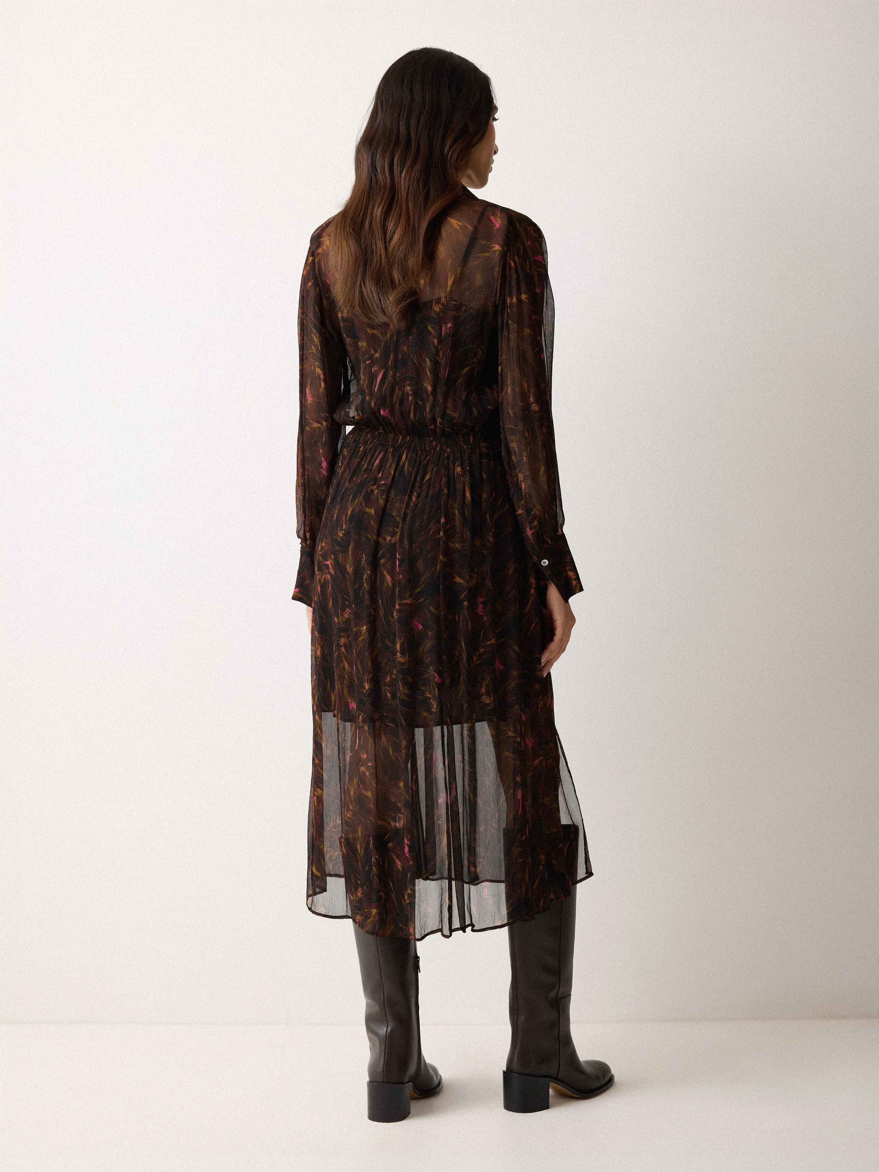 Wild Feather Shirt Dress | Brown sold by Jigsaw product image thumbnail 5