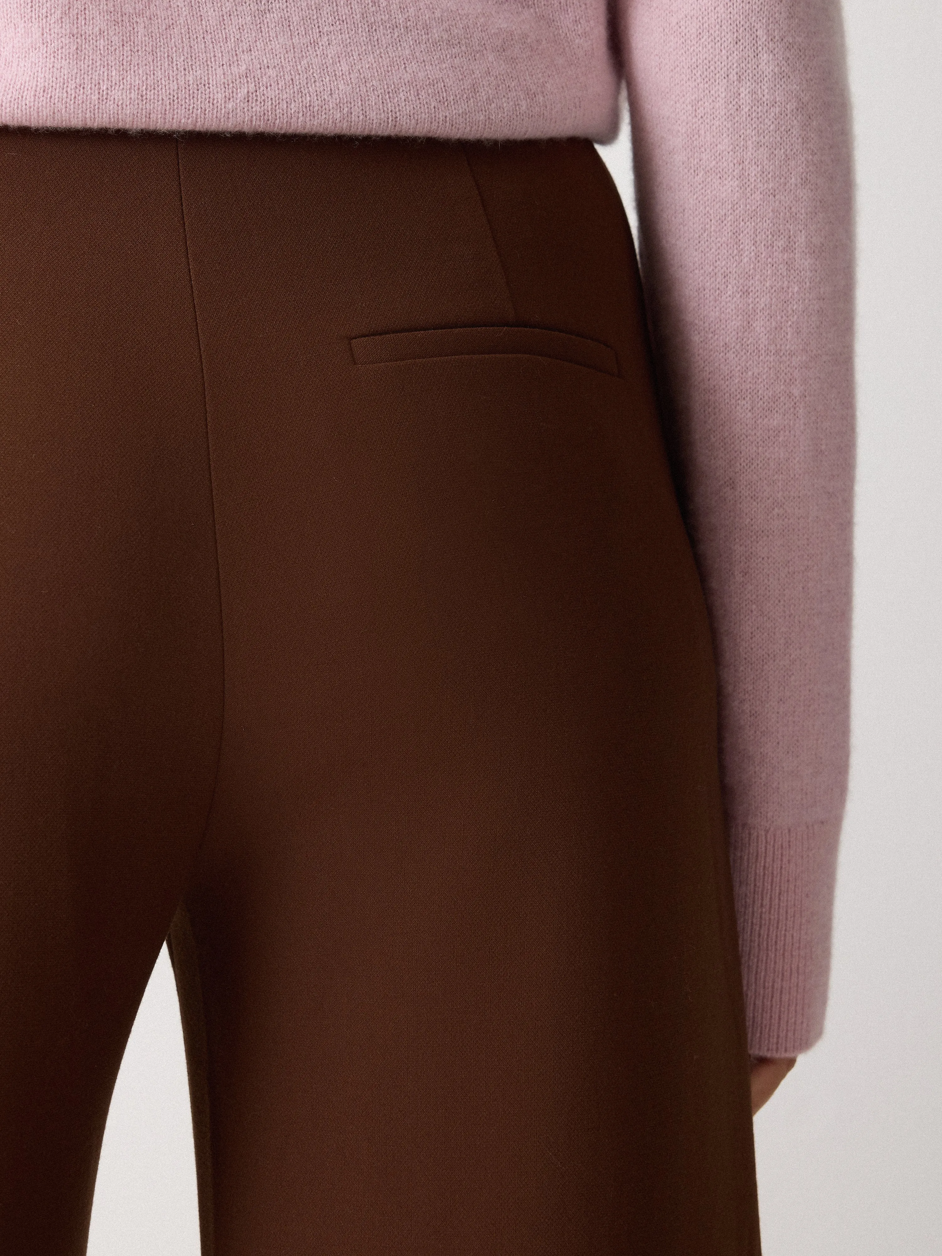 Modern Crepe Wide Leg Trouser | Brown sold by Jigsaw product image thumbnail 5