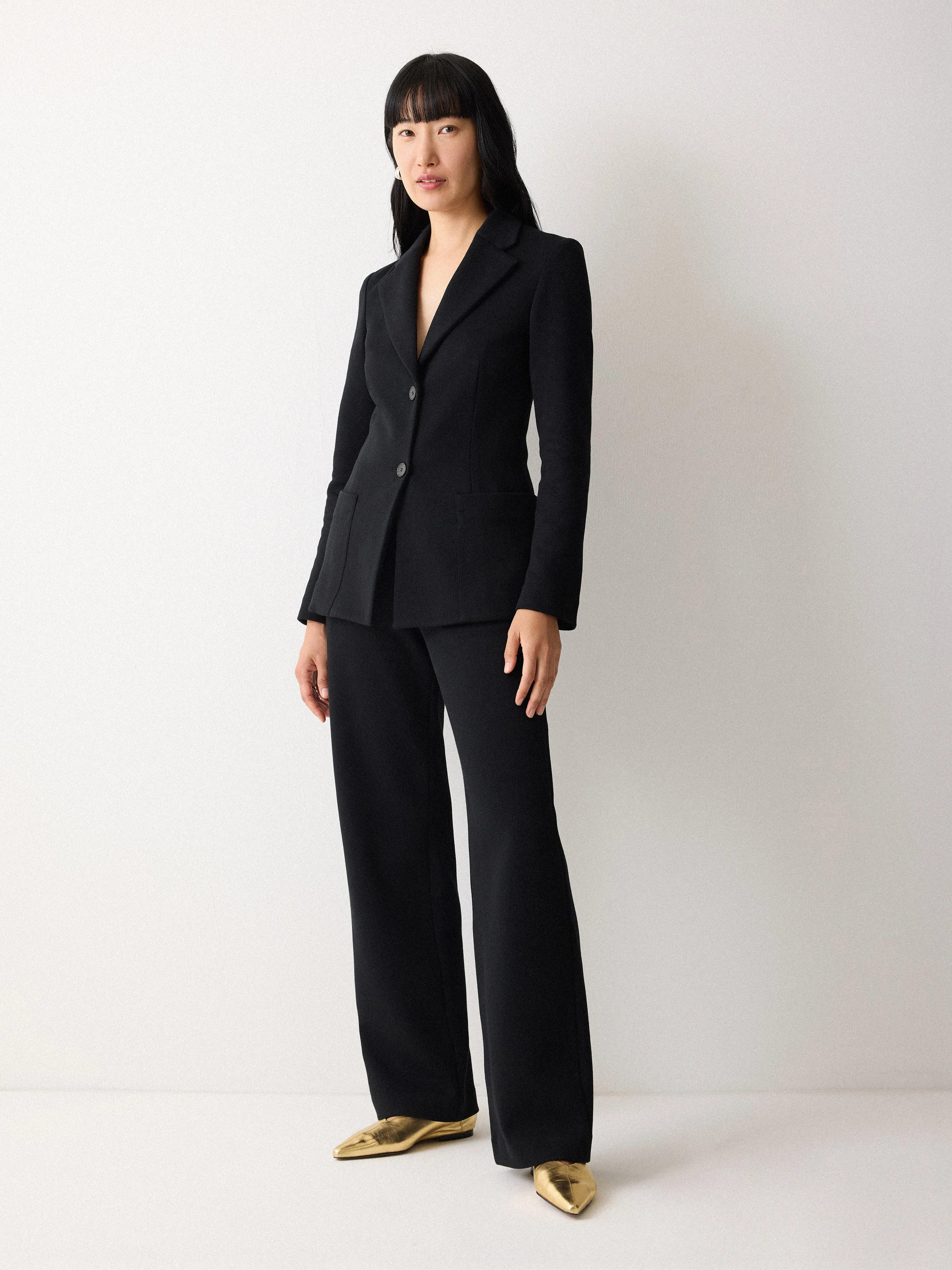 Linnie Flat Pointed Ballerina | Gold sold by Jigsaw product image thumbnail 2