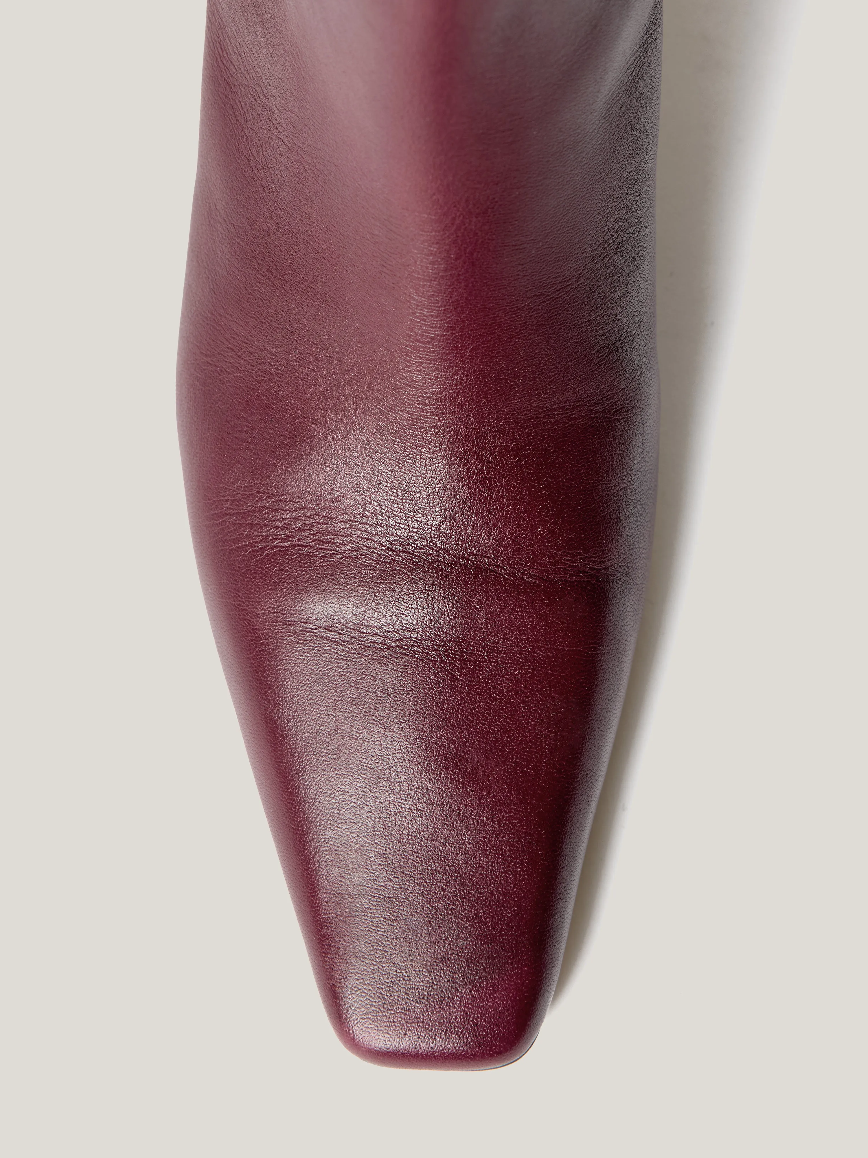 Leather Bobbi Knee High Boot | Burgundy sold by Jigsaw product image thumbnail 5