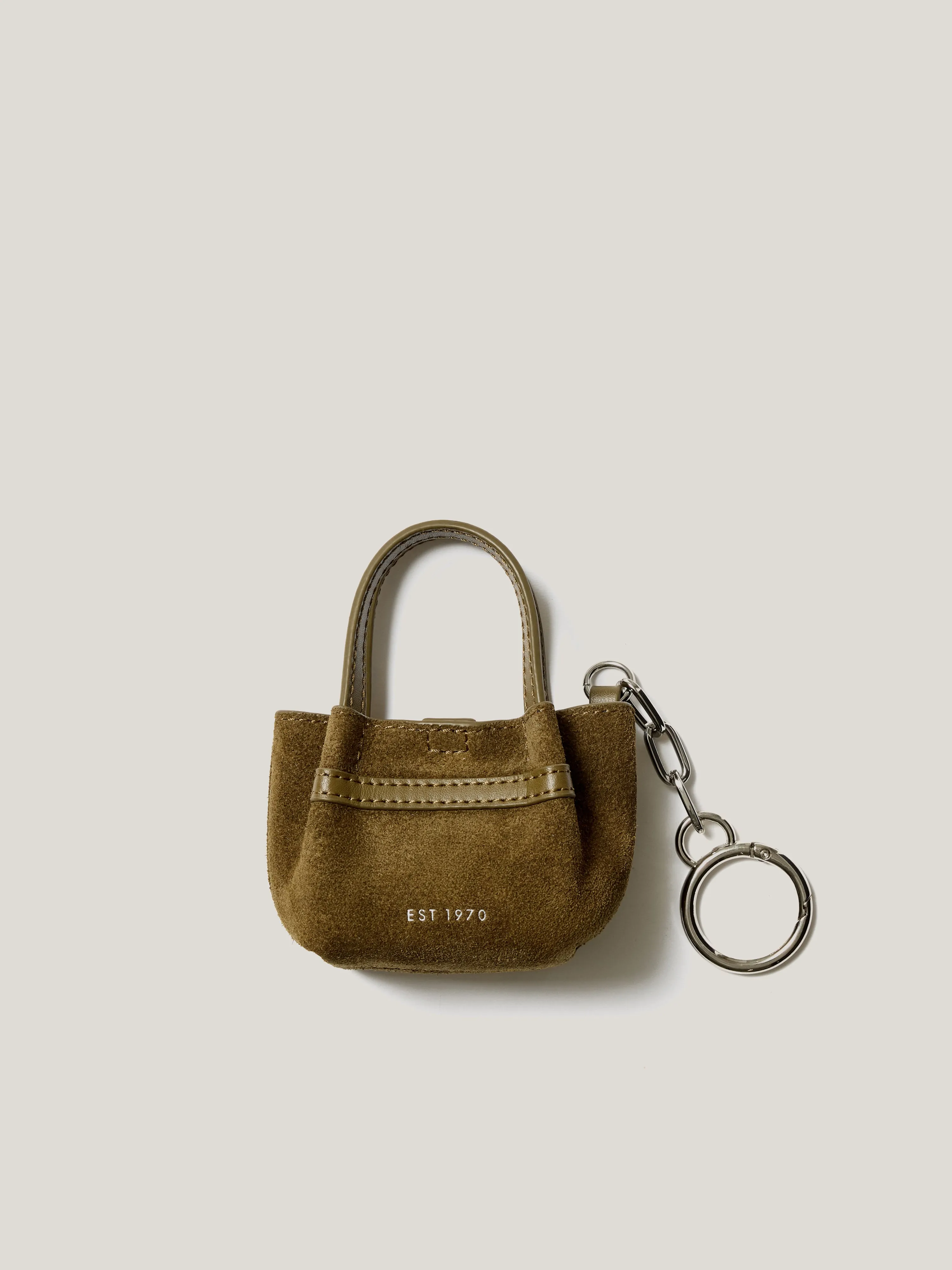 Mini Tote Bag Charm | Khaki sold by Jigsaw product image thumbnail 2