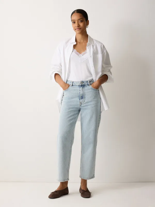 Modal Lace V Cami | White sold by Jigsaw