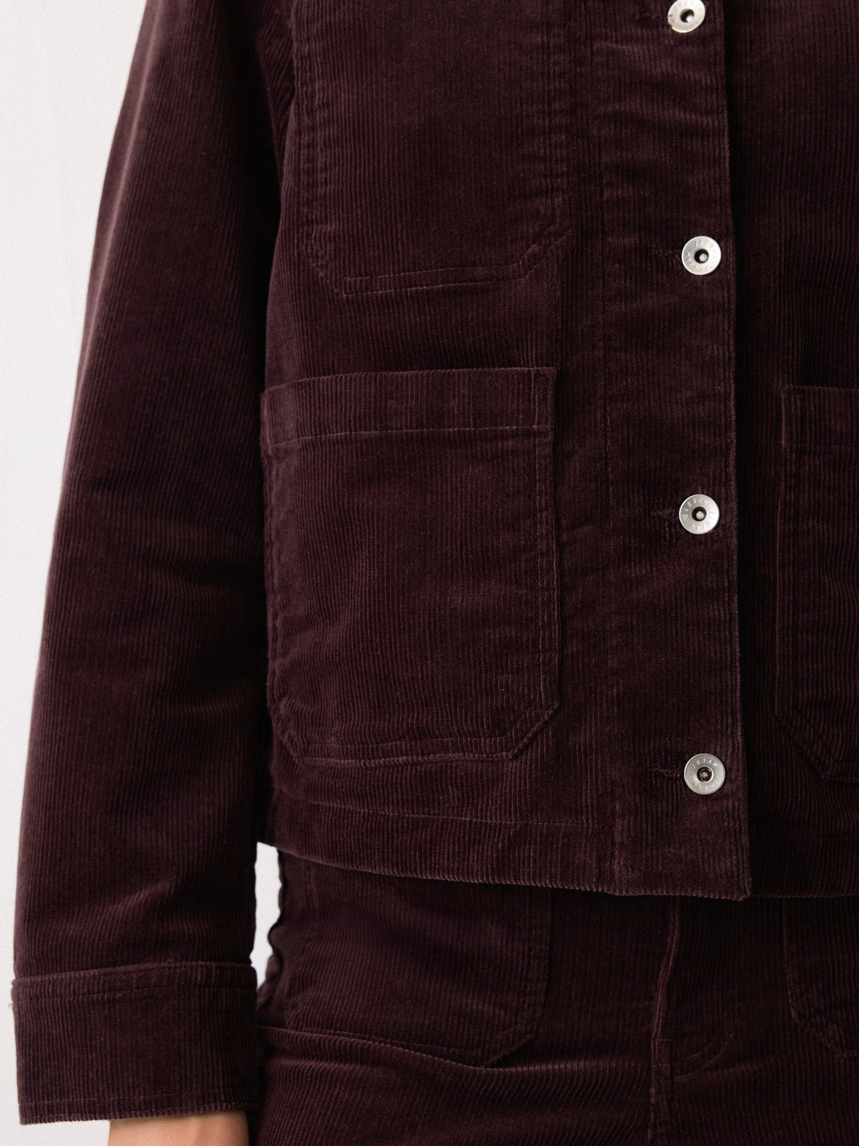 Cord Patch Pocket Jacket | Purple sold by Jigsaw product image thumbnail 3