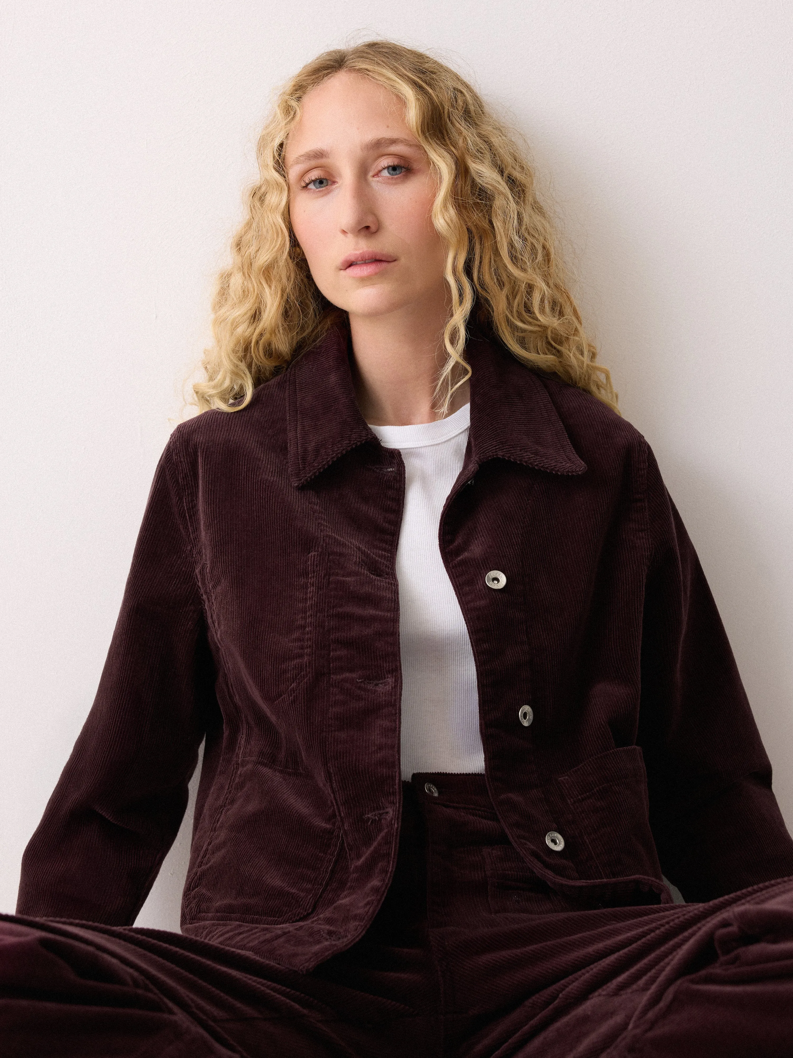 Cord Patch Pocket Jacket | Purple sold by Jigsaw product image thumbnail 2