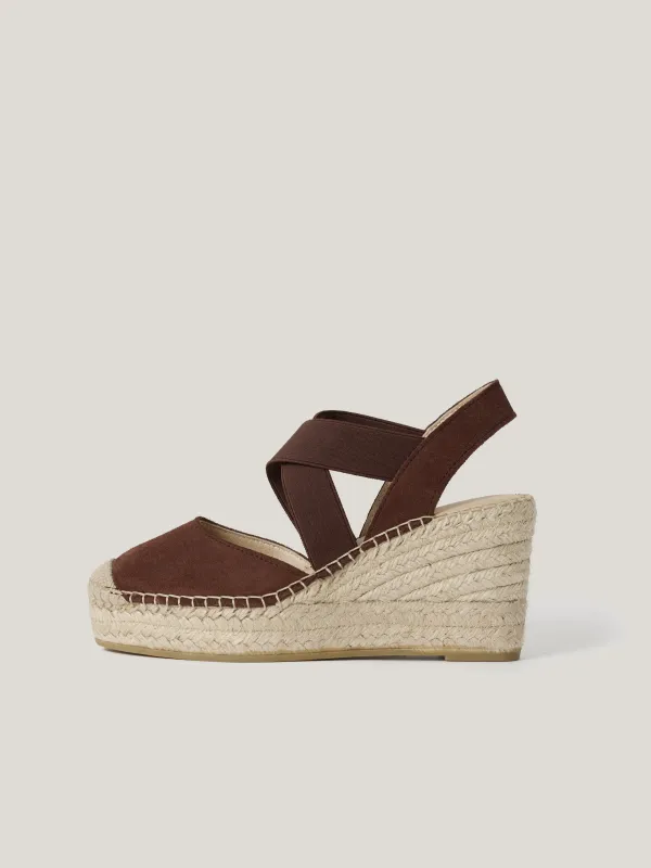 Spanish Wedge Espadrille | Brown sold by Jigsaw