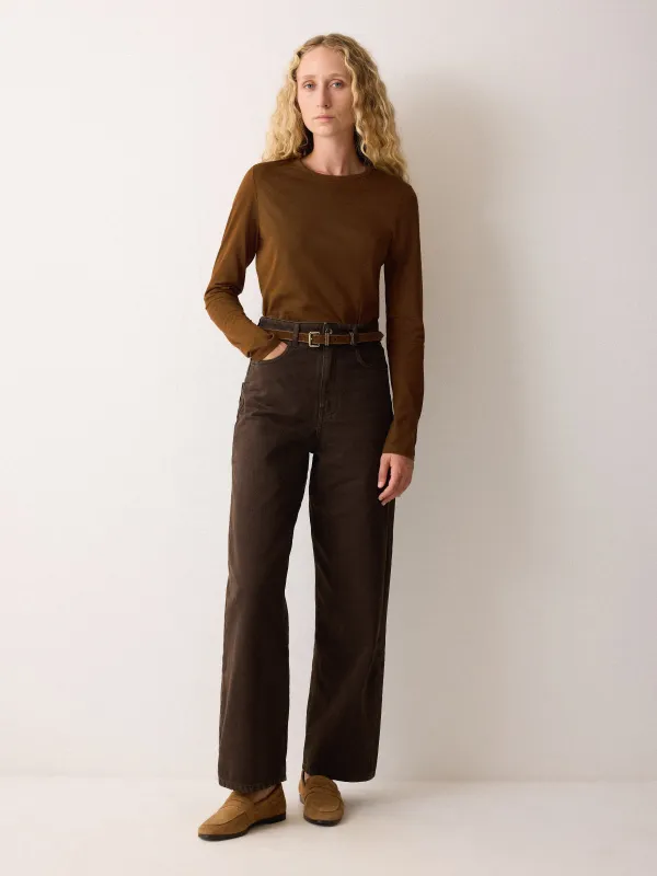 Supima Cotton Long Sleeve Tee | Cloves sold by Jigsaw