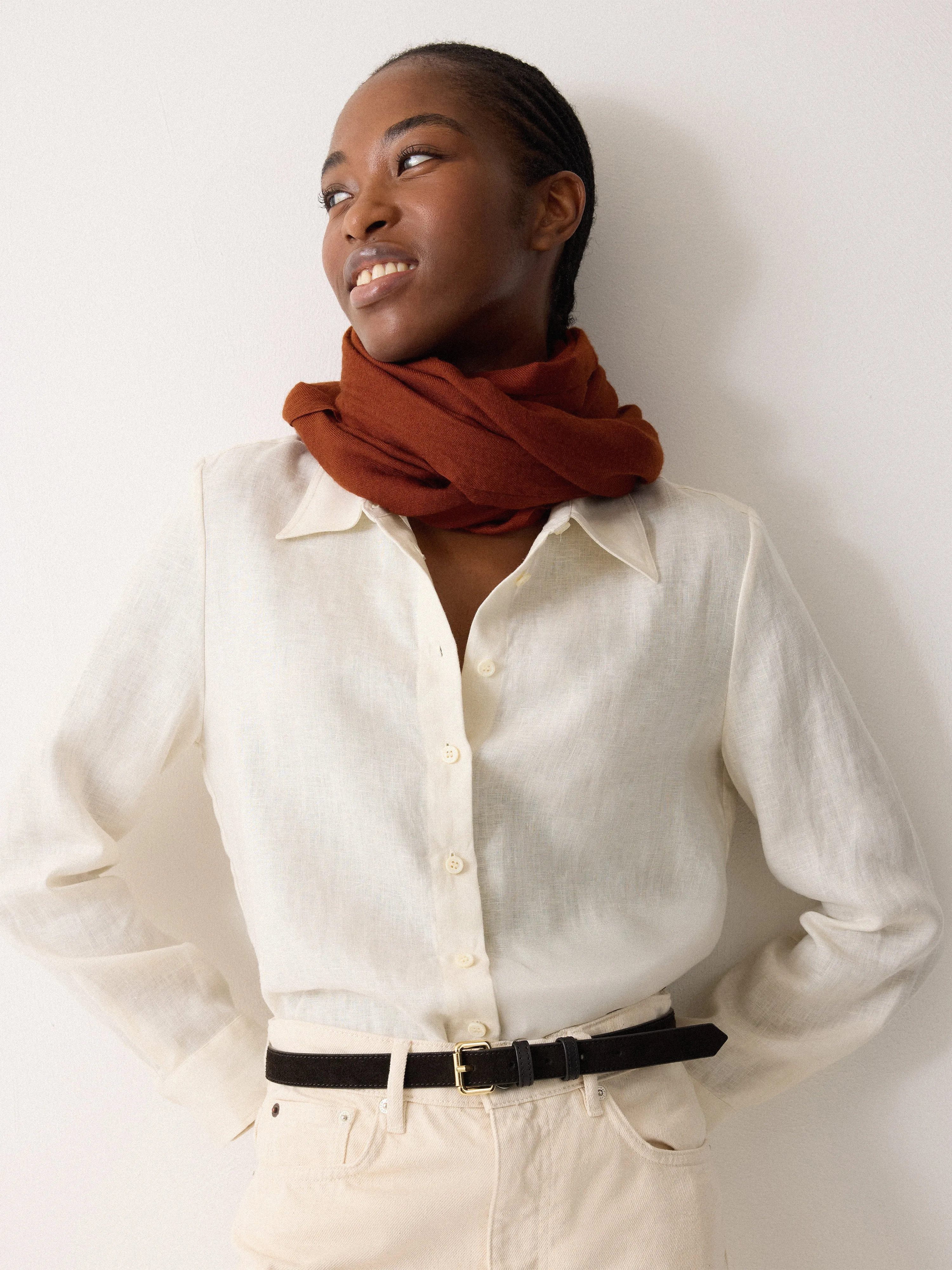 Wool Silk Pashmina | Auburn sold by Jigsaw product image thumbnail 2