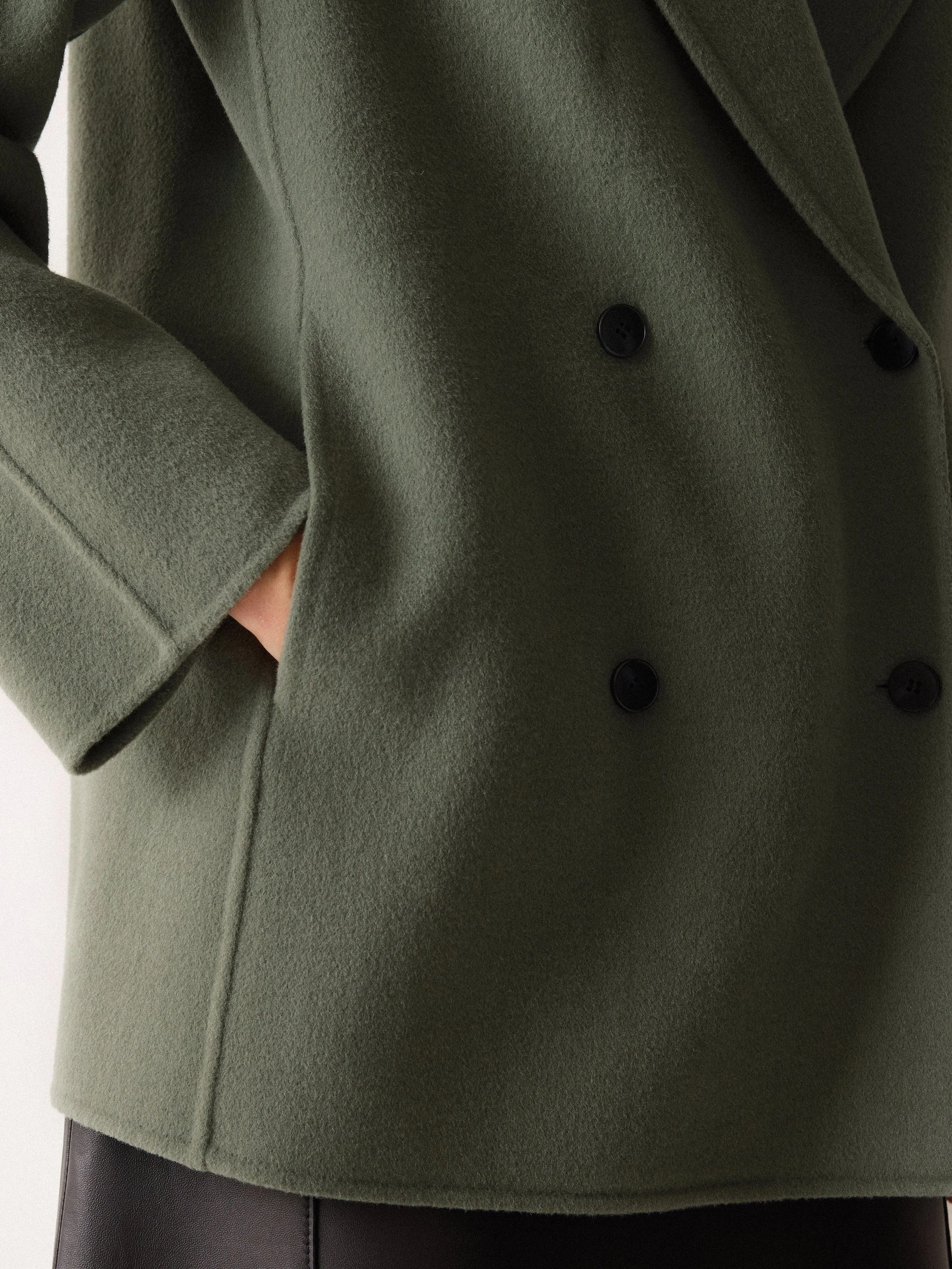 Double Faced Shawl Coat | Blue sold by Jigsaw product image thumbnail 3