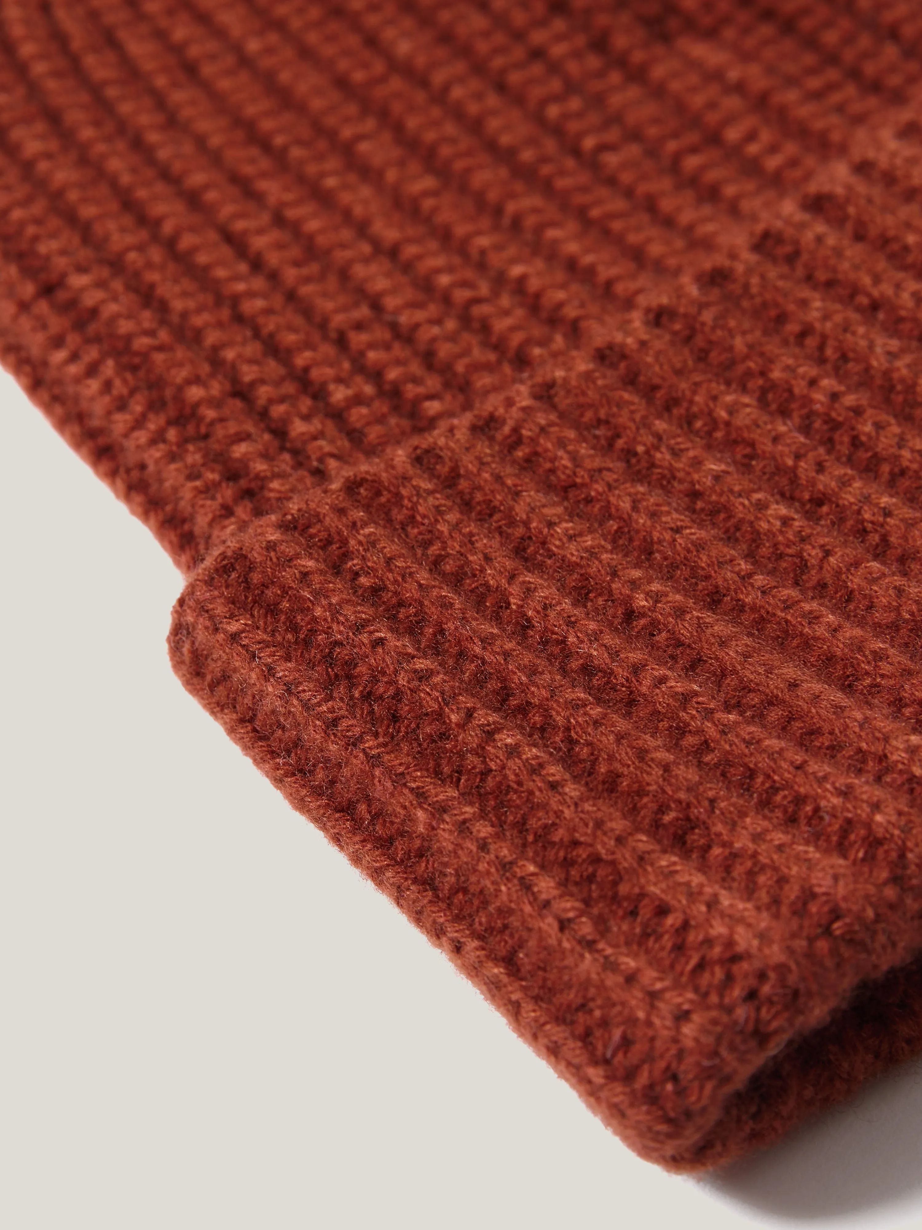 Wool Cashmere Blend Rib Beanie | Auburn sold by Jigsaw product image thumbnail 3