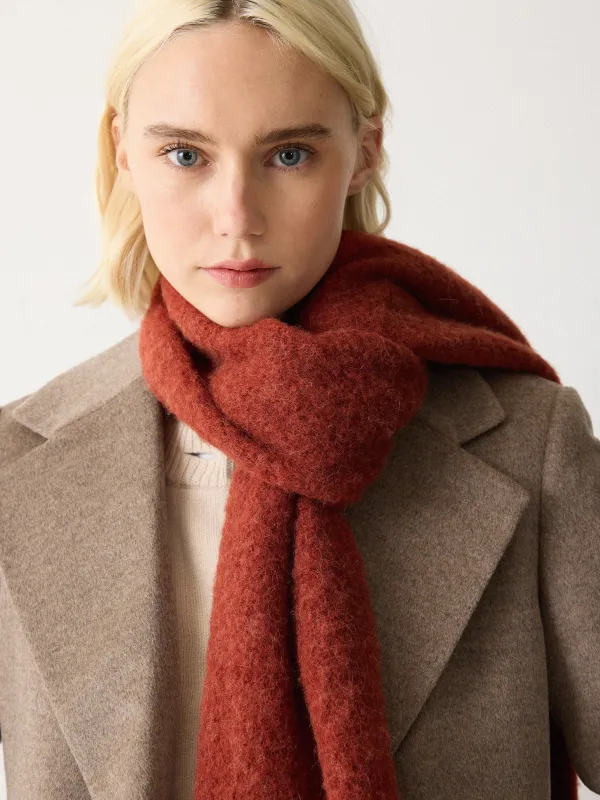 Alpaca Blend Scarf | Auburn sold by Jigsaw
