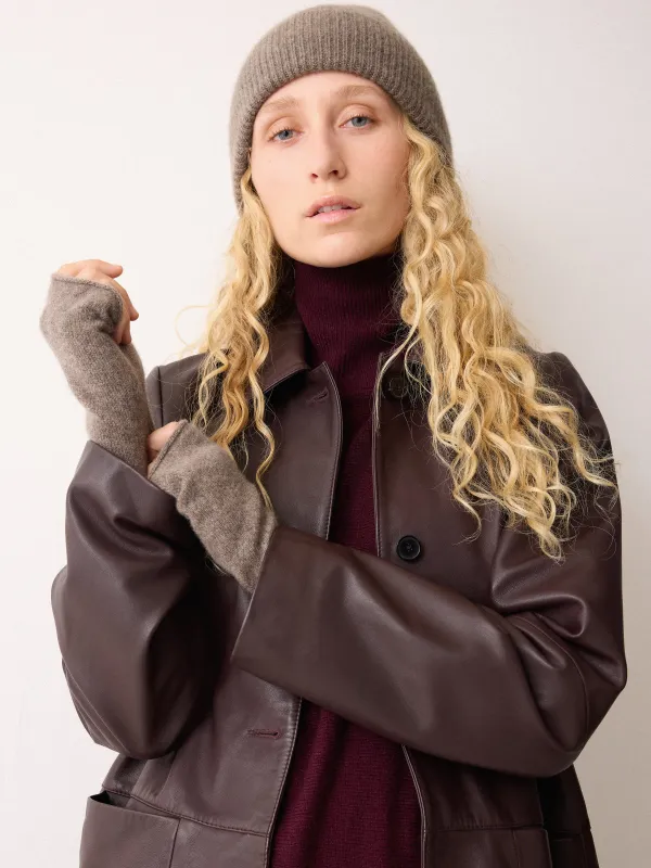 Cashmere Mittens | Taupe sold by Jigsaw