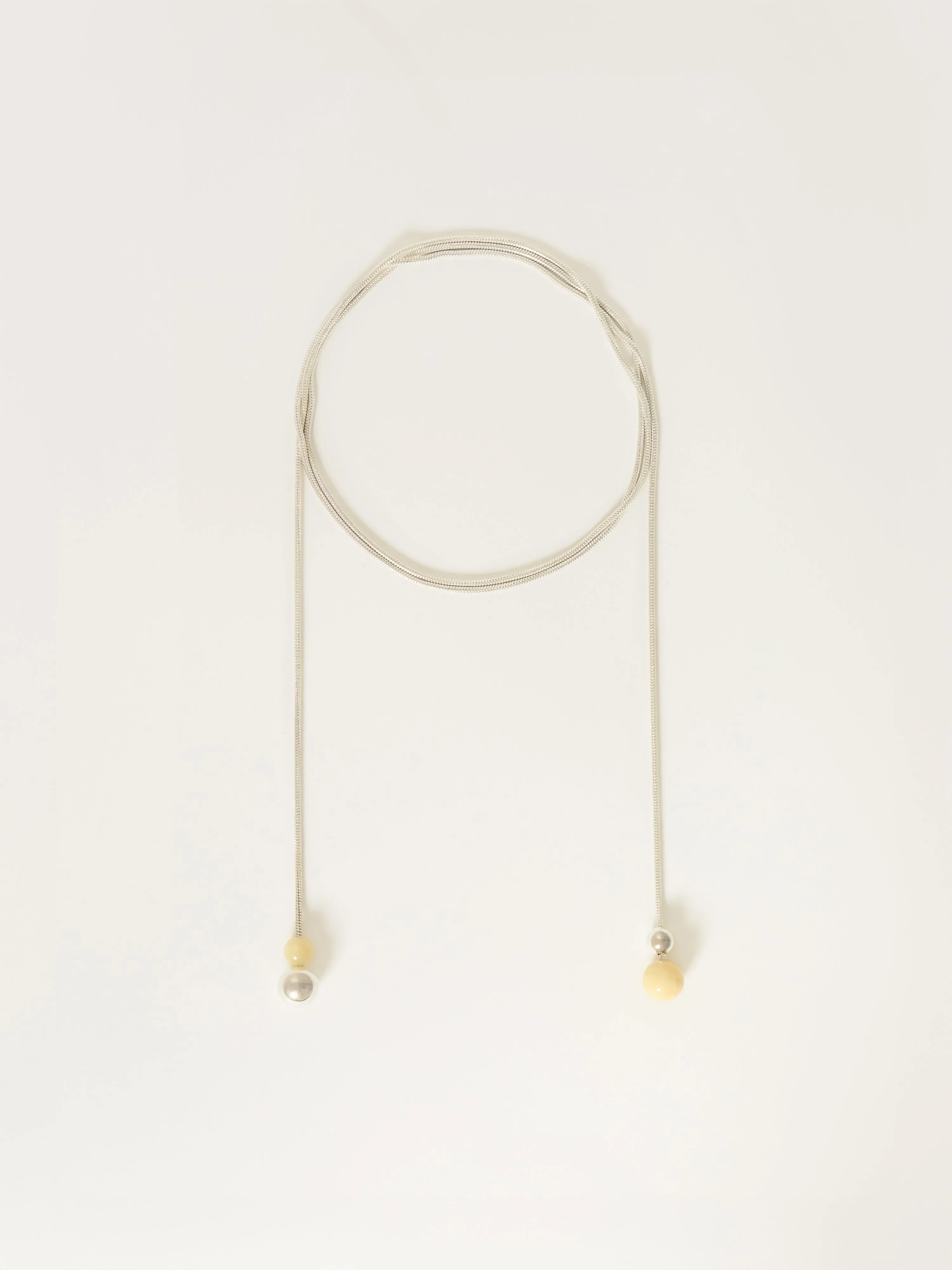 Long Resin Bead Necklace | Silver sold by Jigsaw product image thumbnail 4