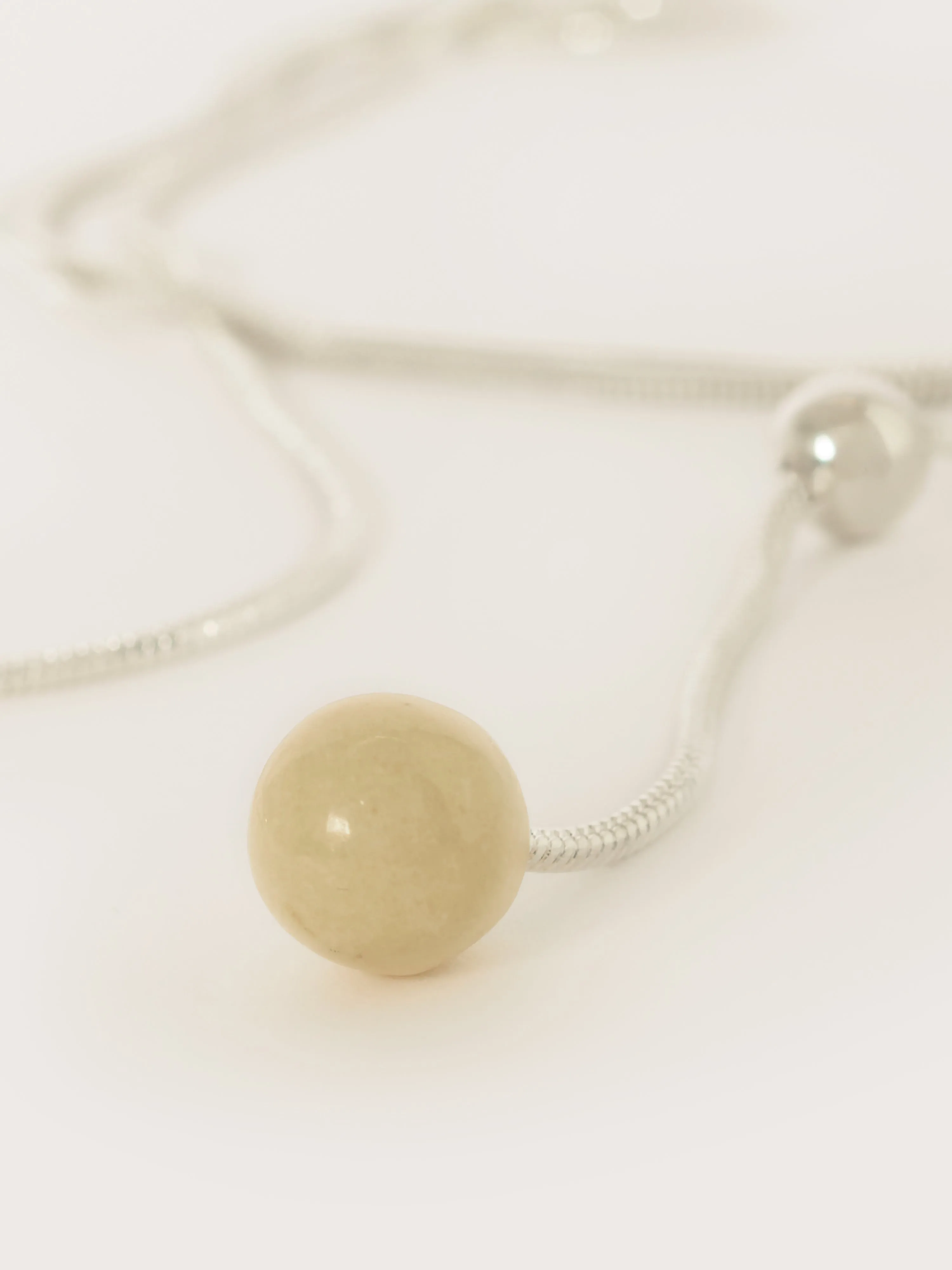 Long Resin Bead Necklace | Silver sold by Jigsaw product image thumbnail 3