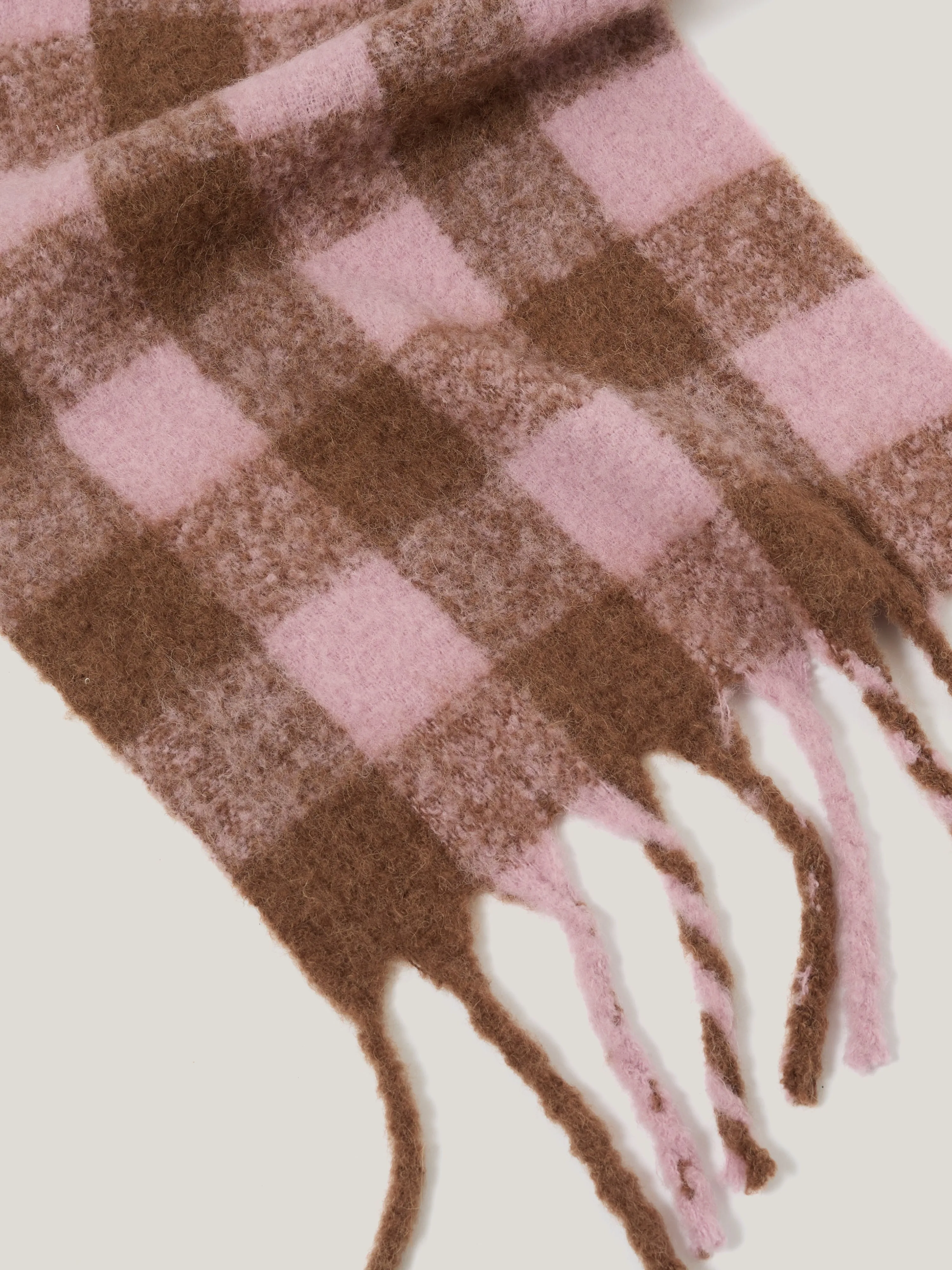 Alpaca Blend Check Scarf | Multi sold by Jigsaw product image thumbnail 4