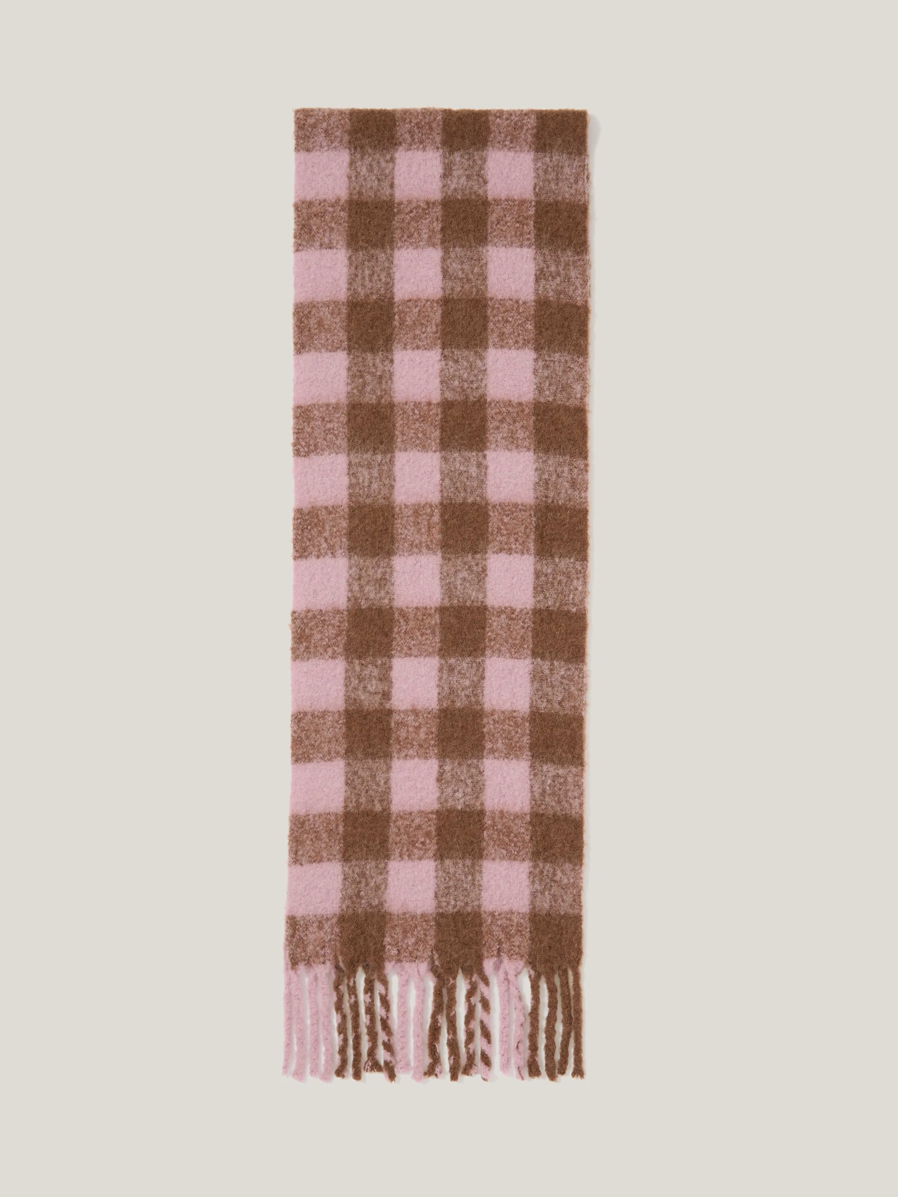 Alpaca Blend Check Scarf | Multi sold by Jigsaw product image thumbnail 5