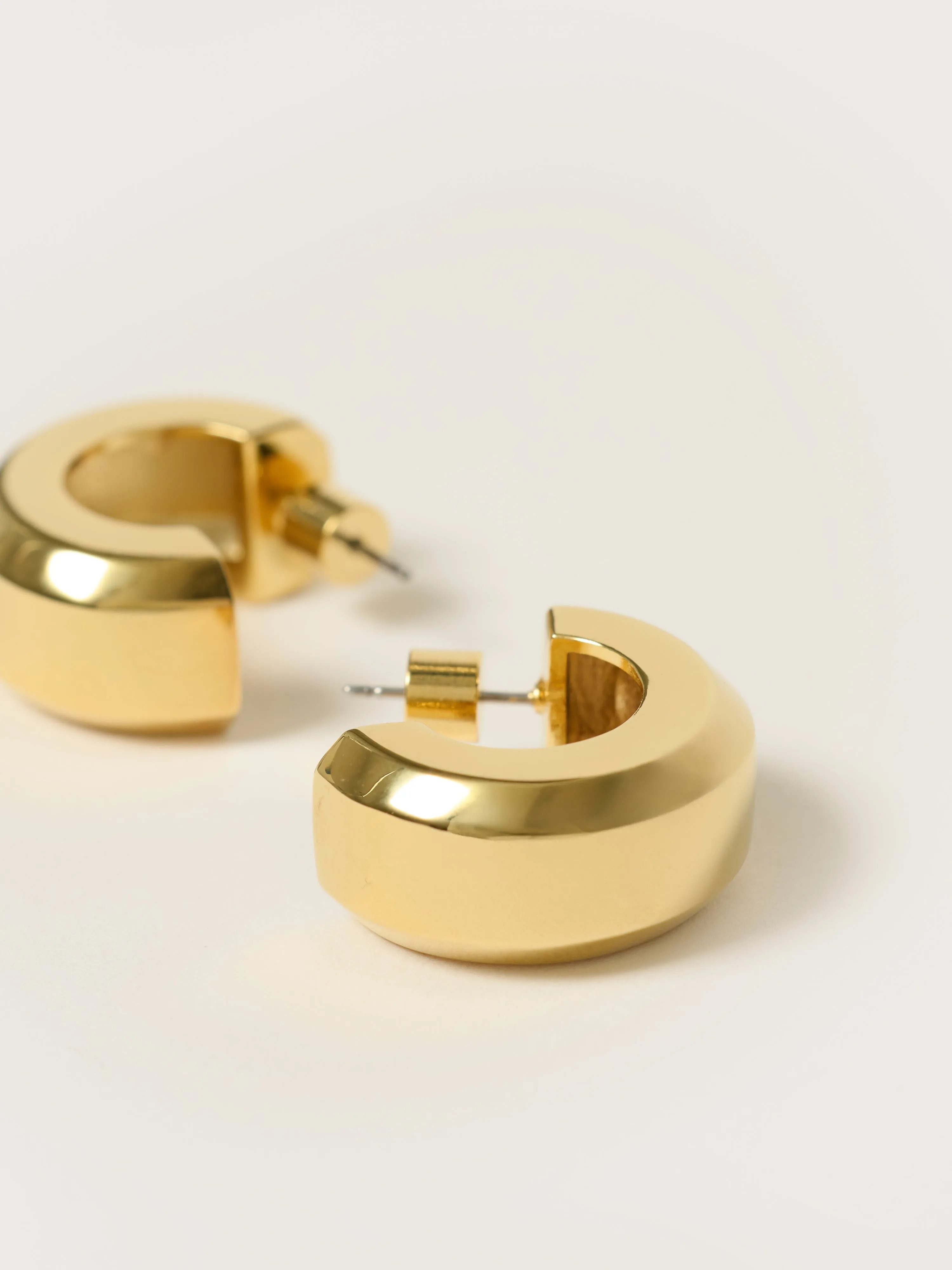 Chunky Hoop Earring | Gold sold by Jigsaw product image thumbnail 4