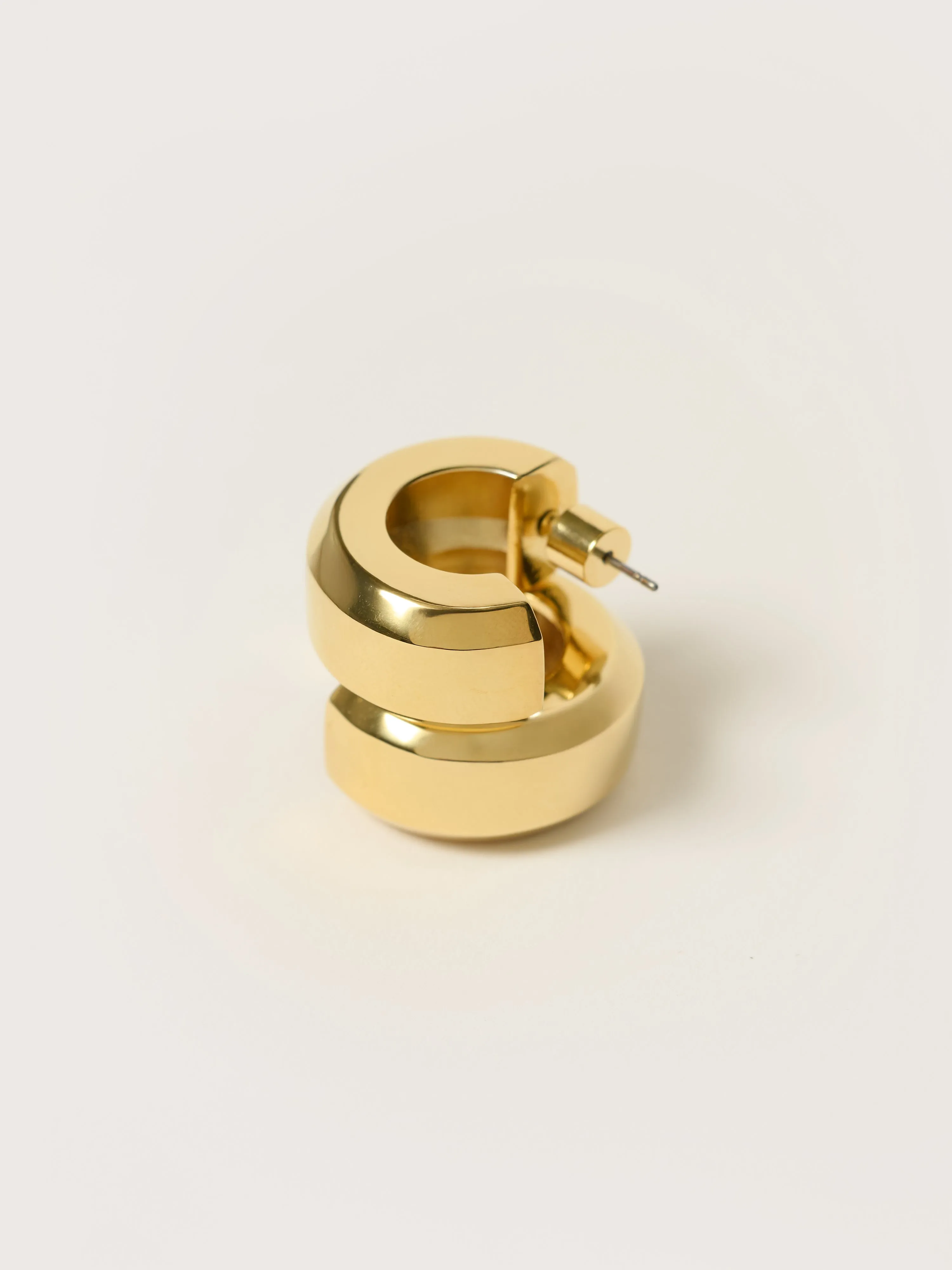 Chunky Hoop Earring | Gold sold by Jigsaw product image thumbnail 3