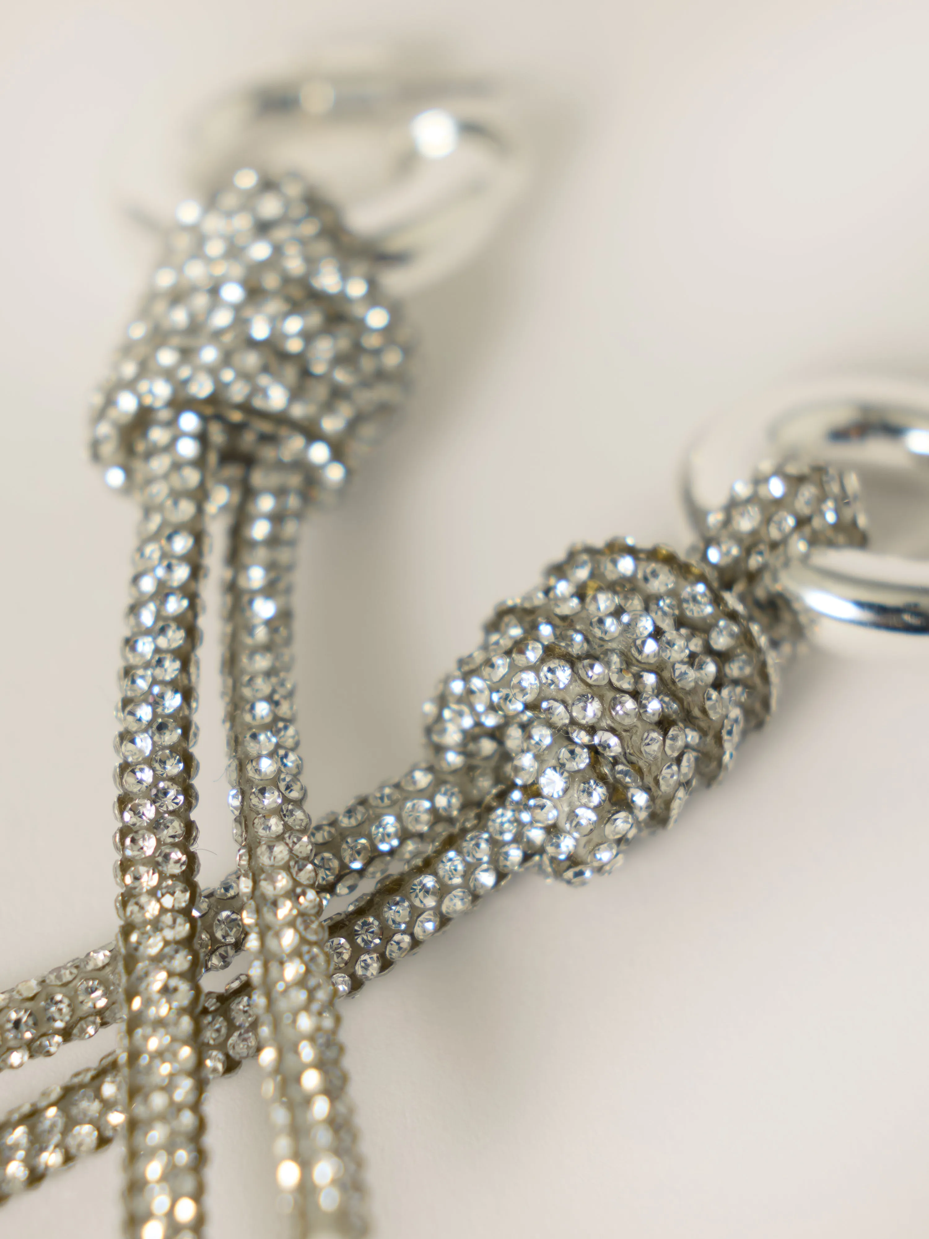 Sparkle Cord Statement Earring | SILVER sold by Jigsaw product image thumbnail 2