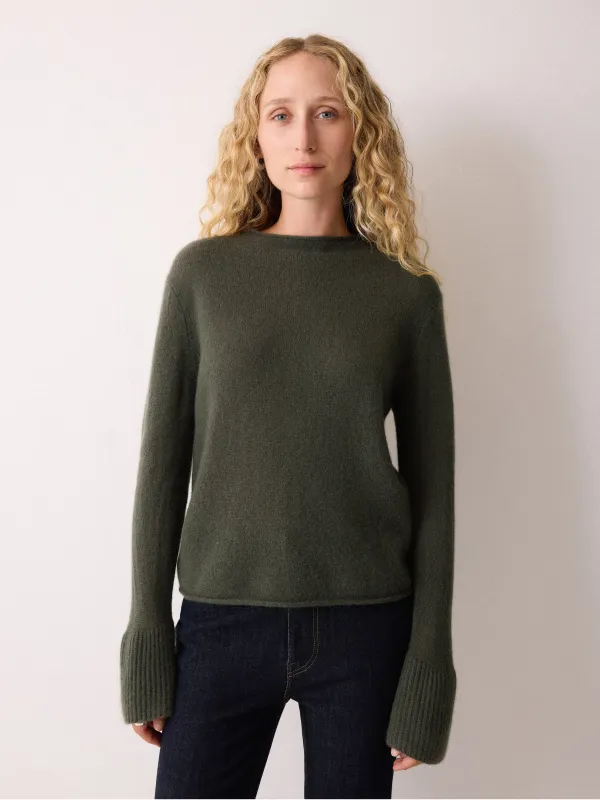 Cloud Cashmere Eldon Jumper | Khaki sold by Jigsaw