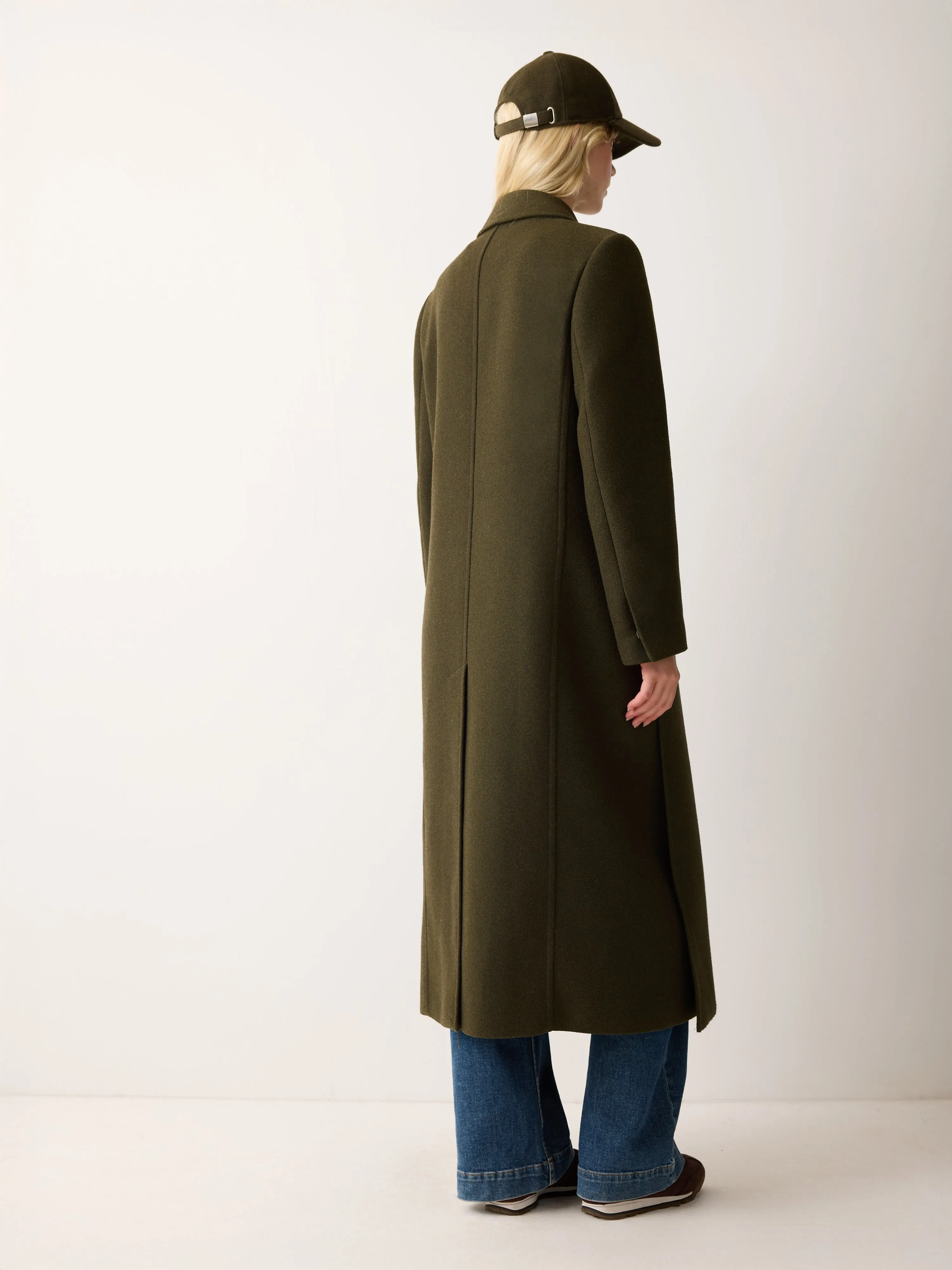 Farringdon Side Split Coat | Khaki sold by Jigsaw product image thumbnail 4