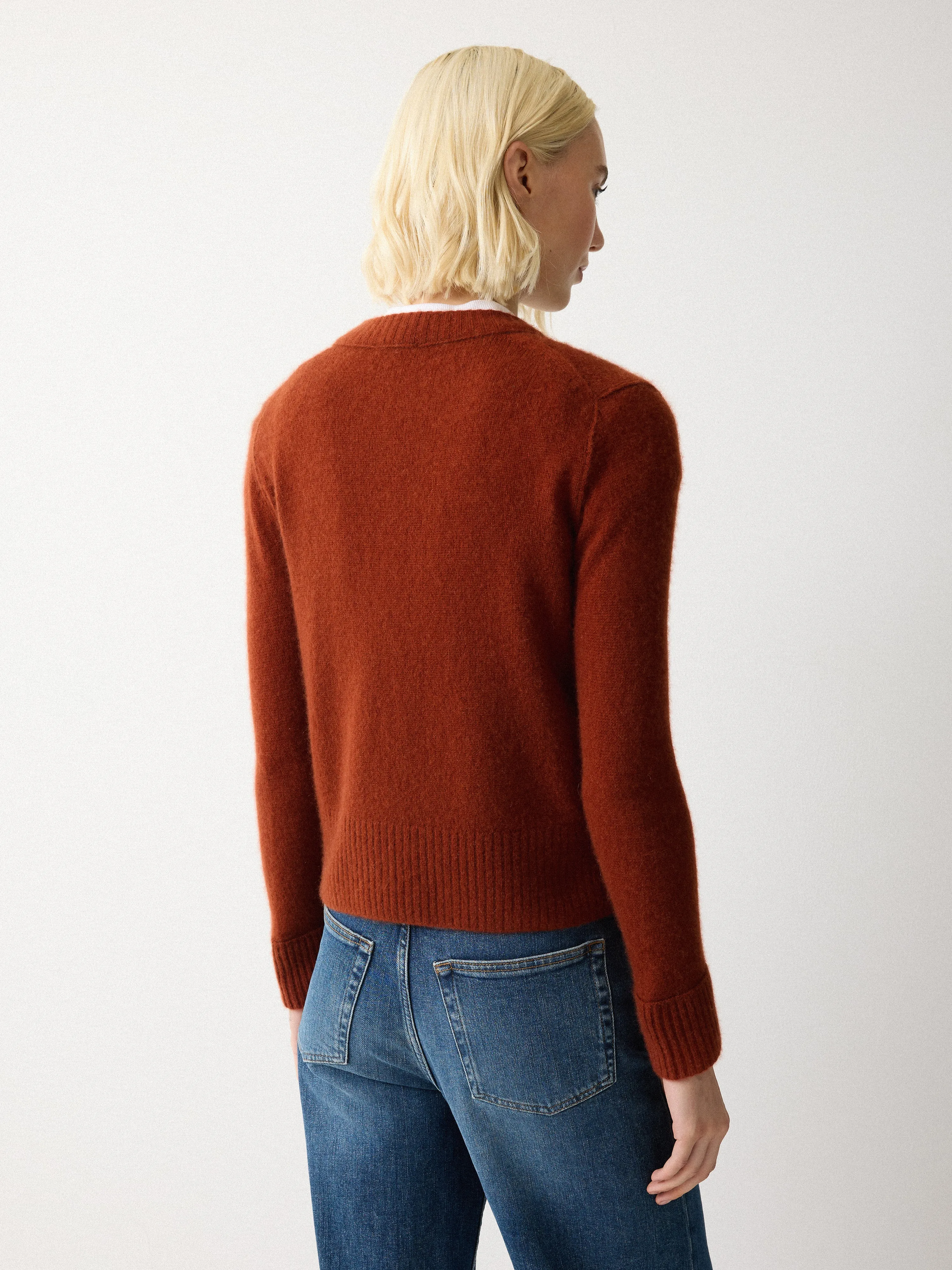 Cloud Cashmere Petersham Cardi | Auburn sold by Jigsaw product image thumbnail 3