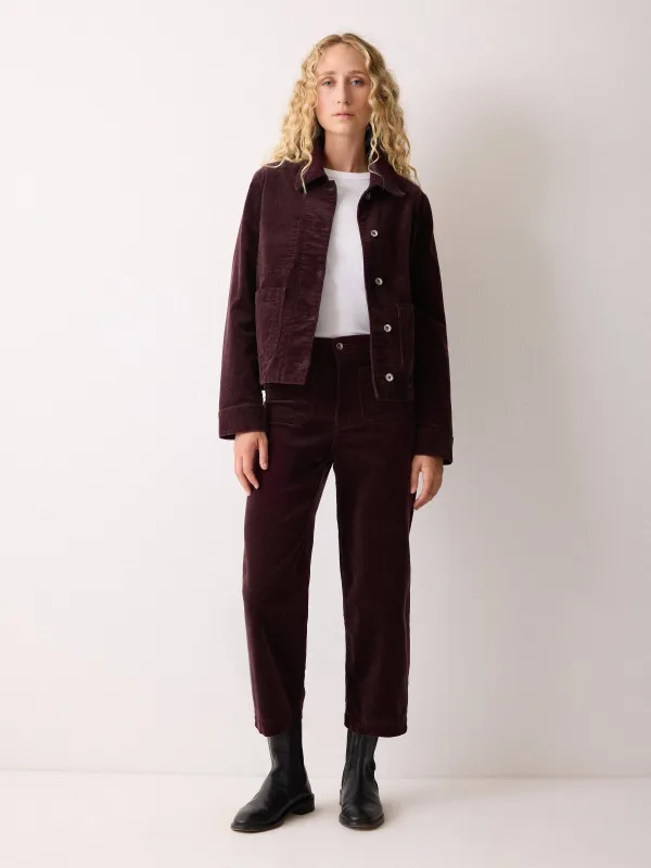 Cord Patch Pocket Jacket | Purple sold by Jigsaw