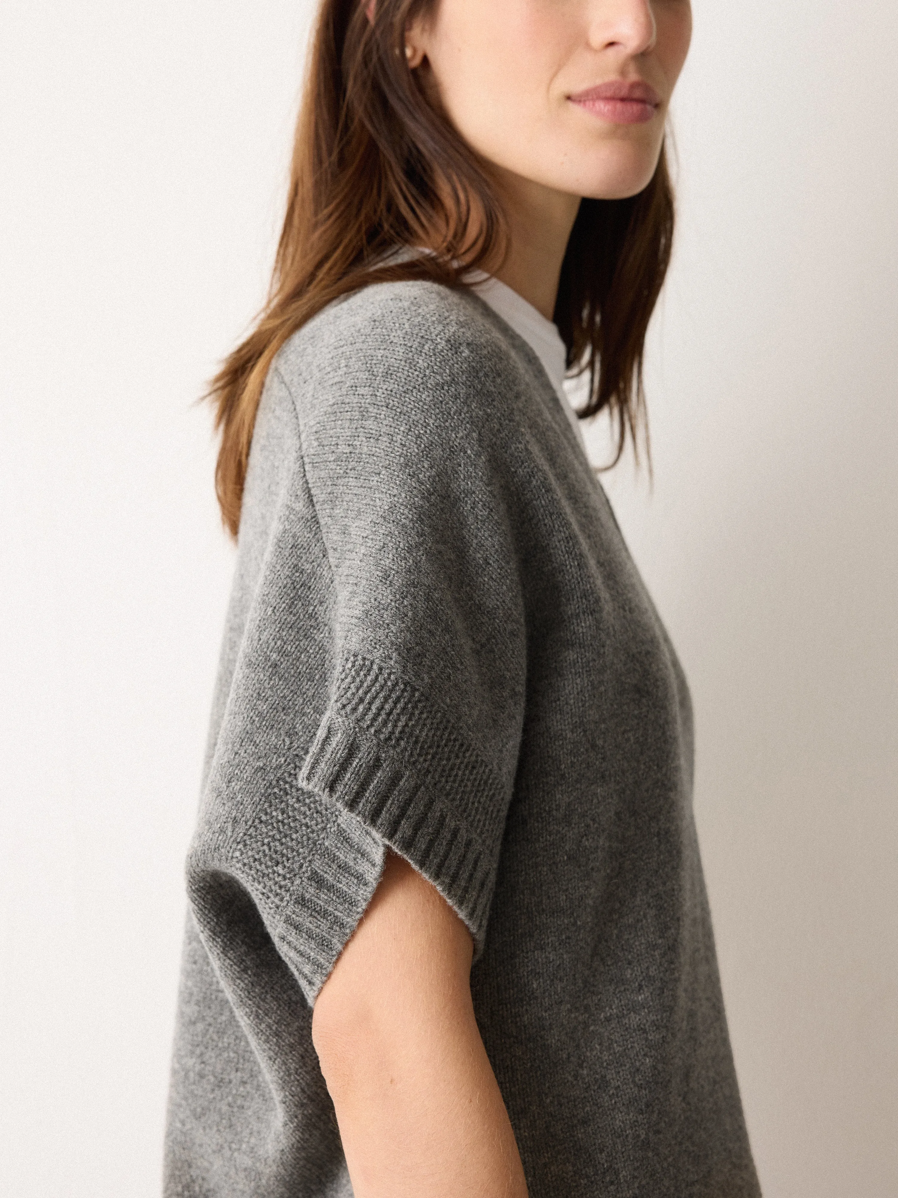 Soft Merino Longline Tank | Grey sold by Jigsaw product image thumbnail 2