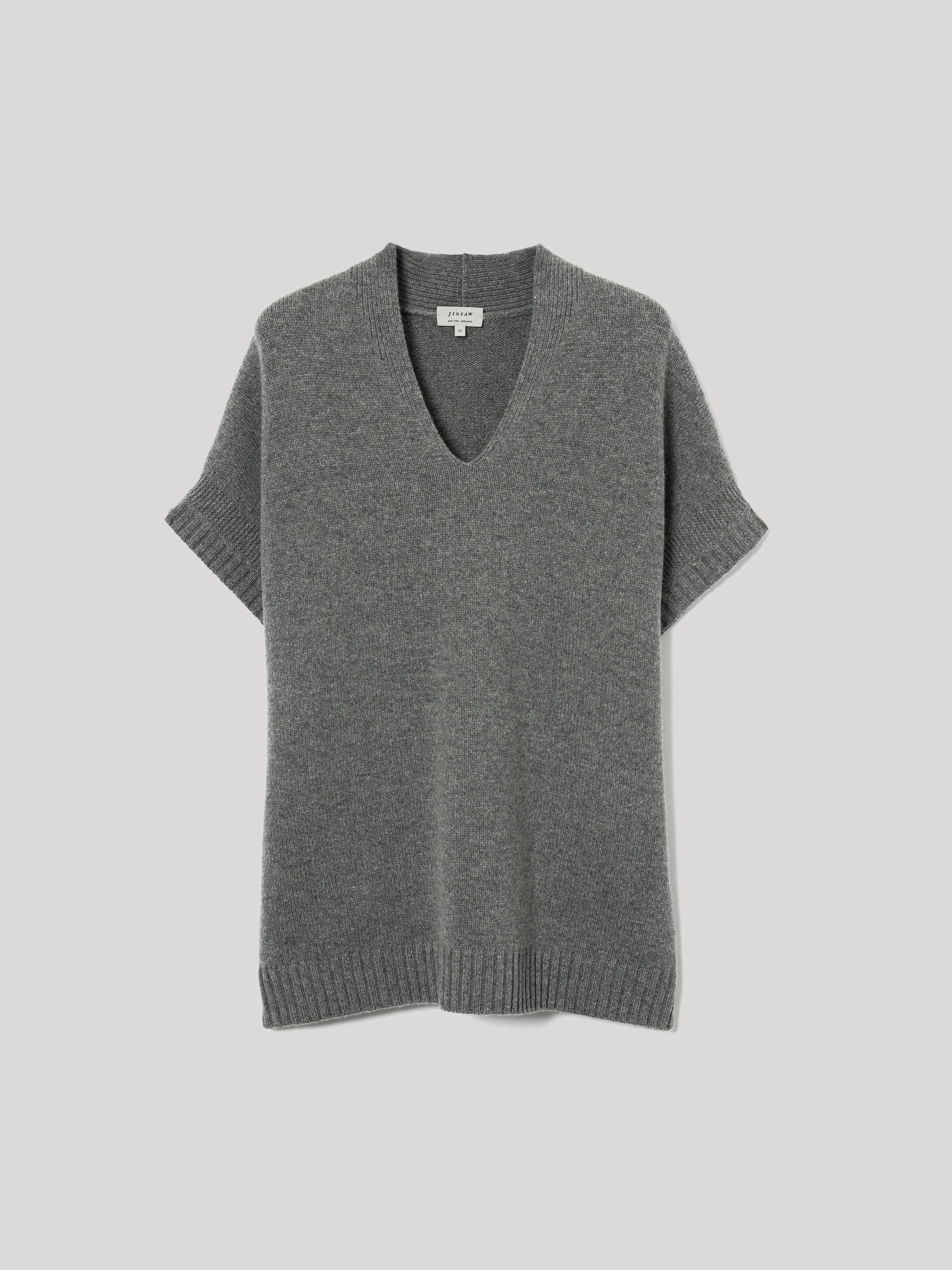 Soft Merino Longline Tank | Grey sold by Jigsaw product image thumbnail 5