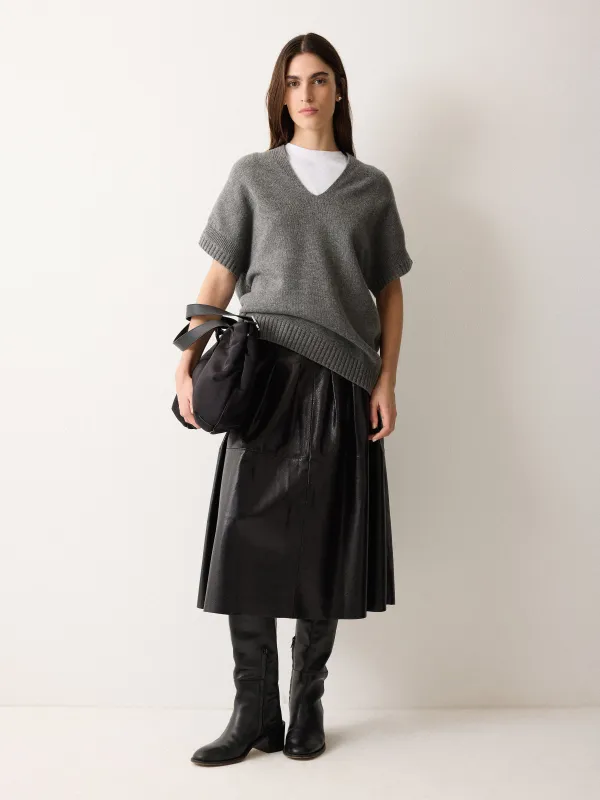 Soft Merino Longline Tank | Grey sold by Jigsaw