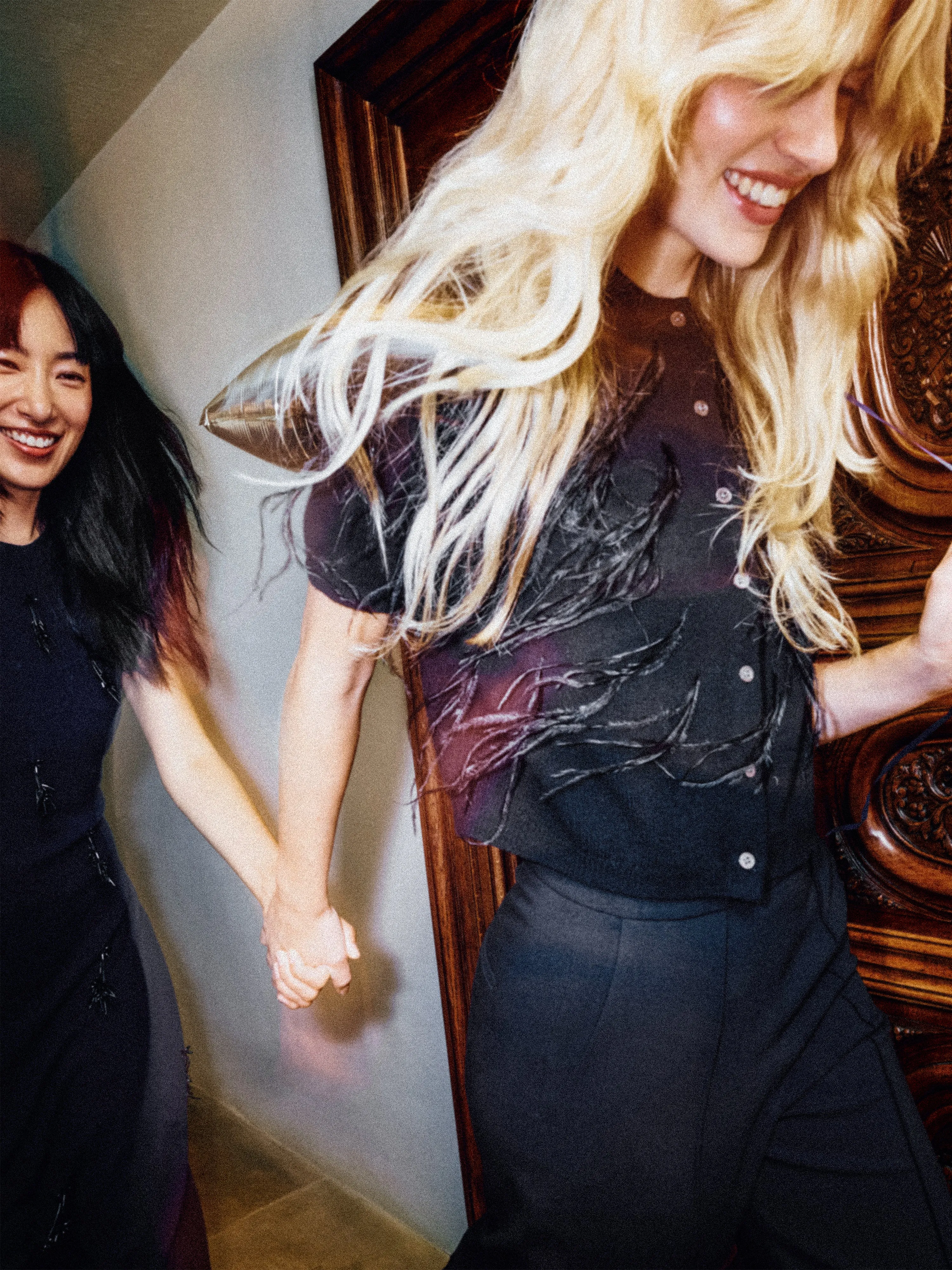 Feather Embellished Cardigan | Black sold by Jigsaw product image thumbnail 2