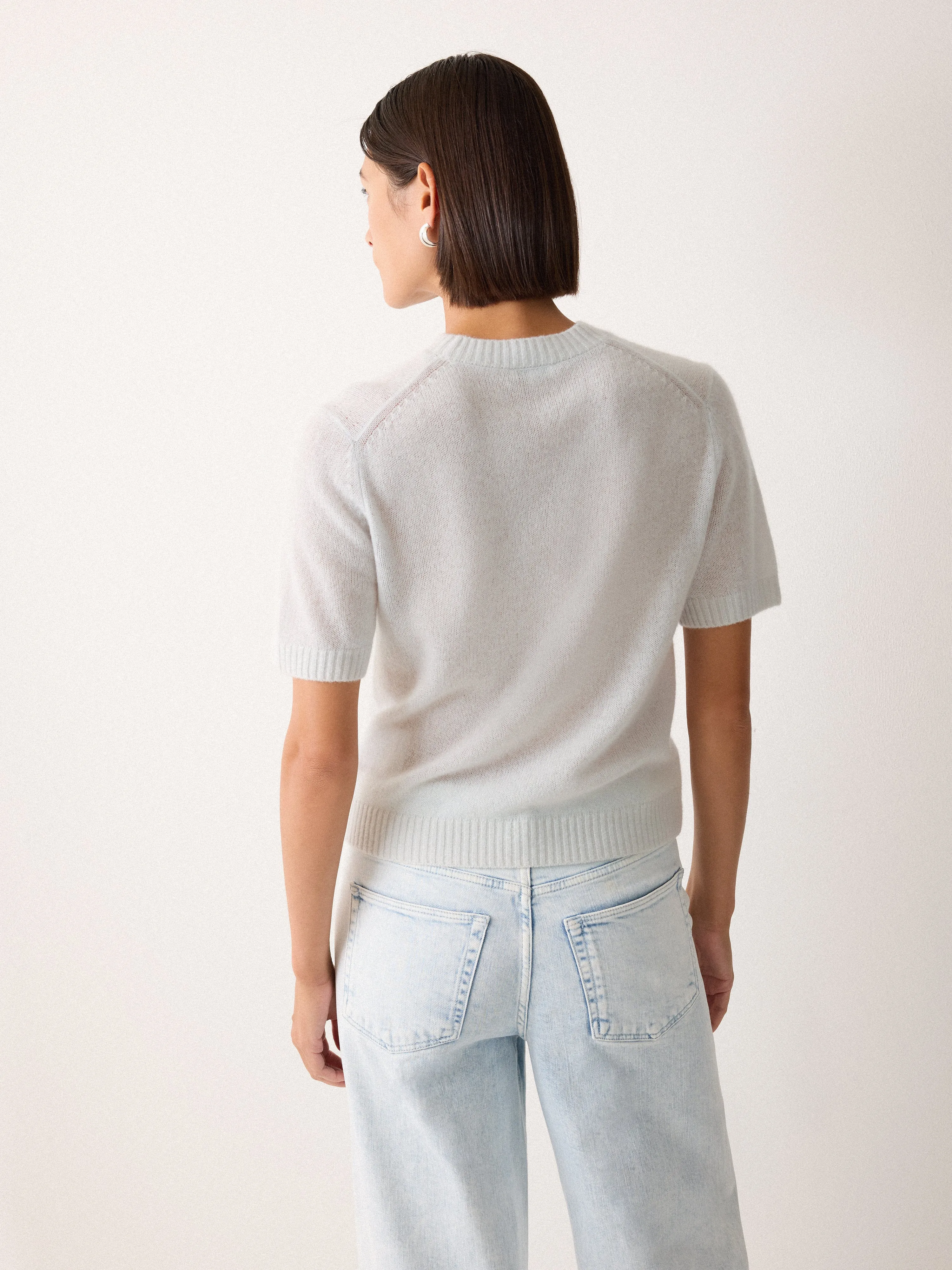 Cloud Cashmere T-shirt | Grey sold by Jigsaw product image thumbnail 3