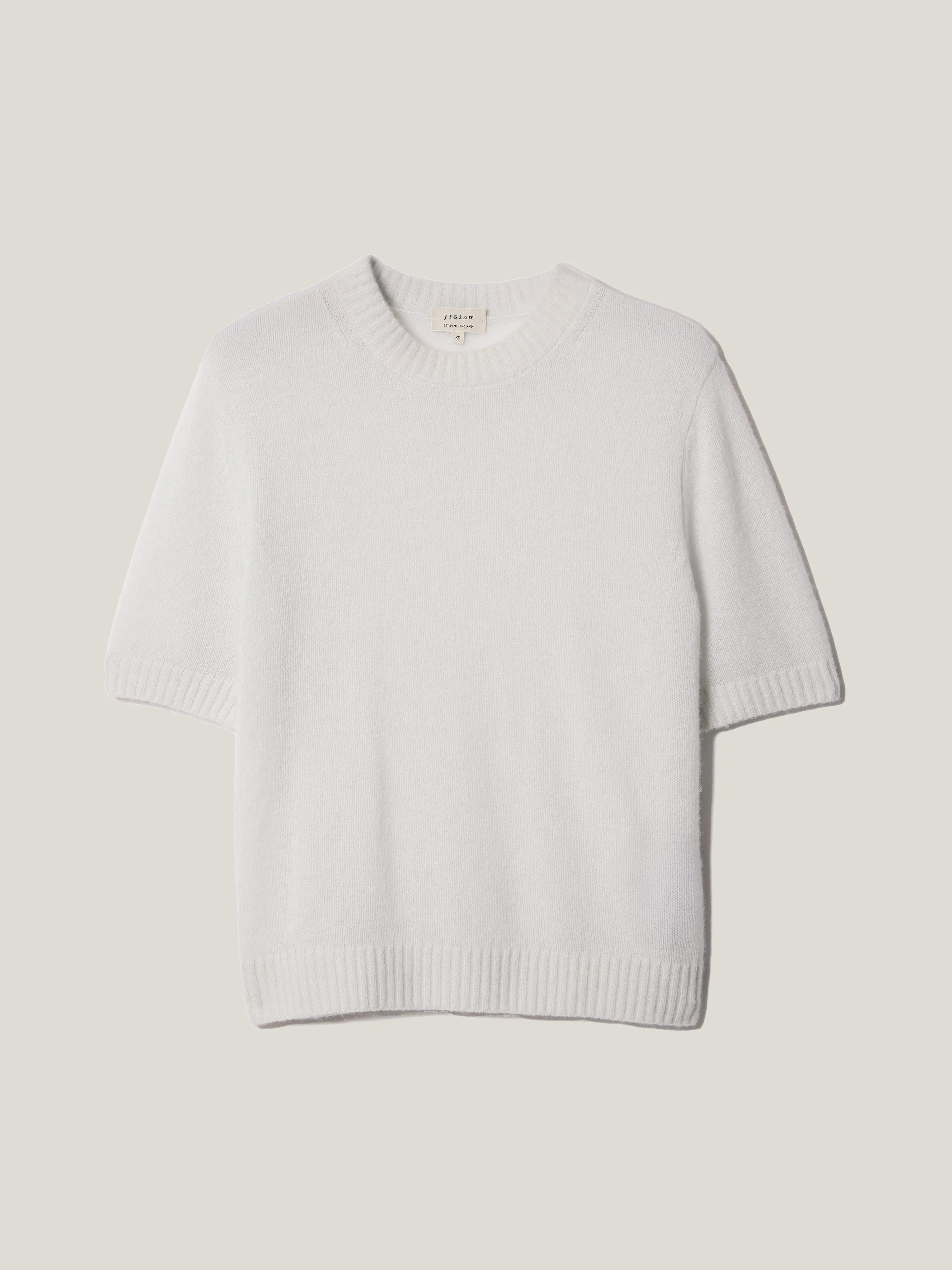 Cloud Cashmere T-shirt | Grey sold by Jigsaw product image thumbnail 5