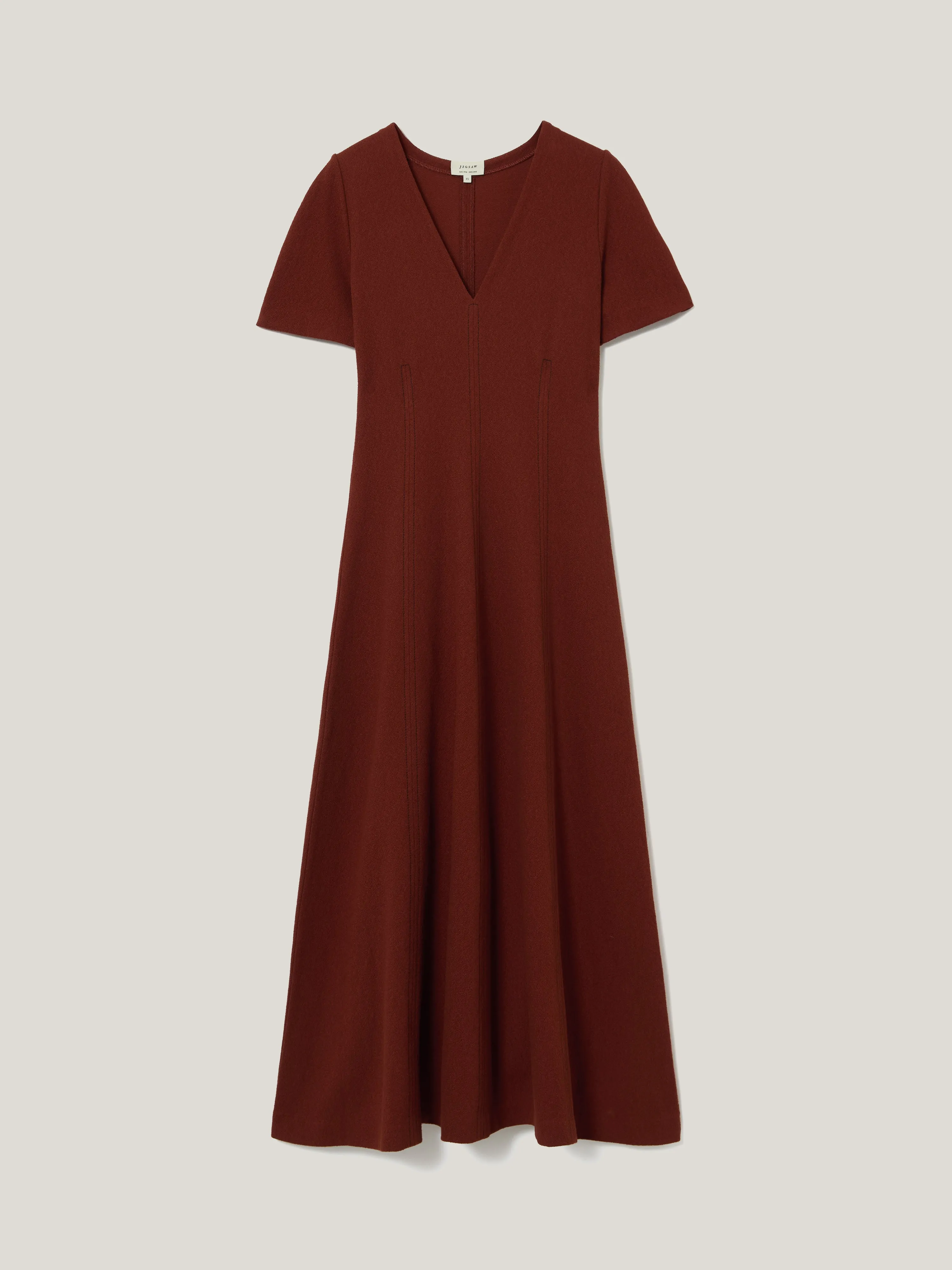 Curved Sleeve Midi Dress | Auburn sold by Jigsaw product image thumbnail 5