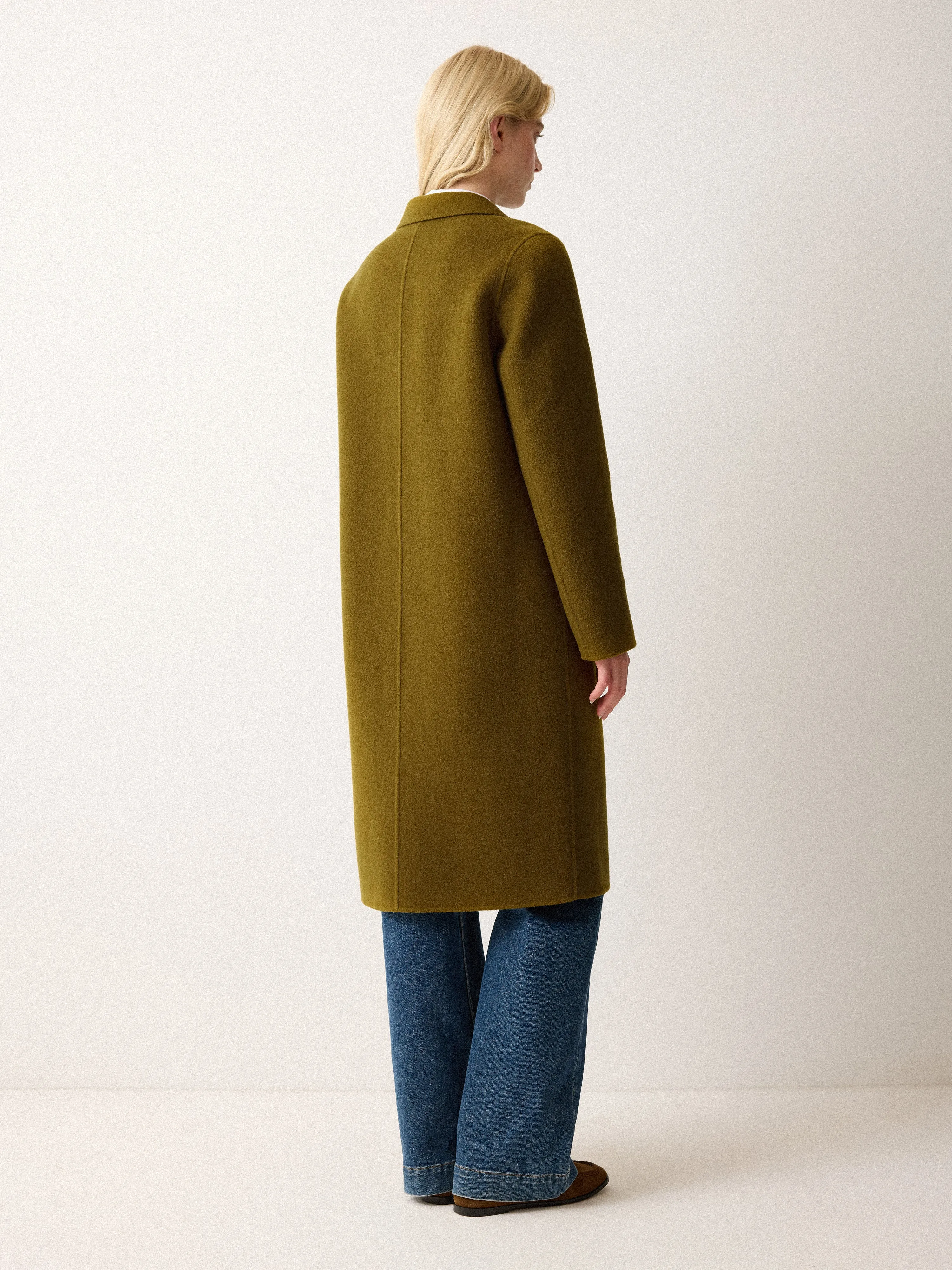 Double Faced Tailored Coat | Green sold by Jigsaw product image thumbnail 5