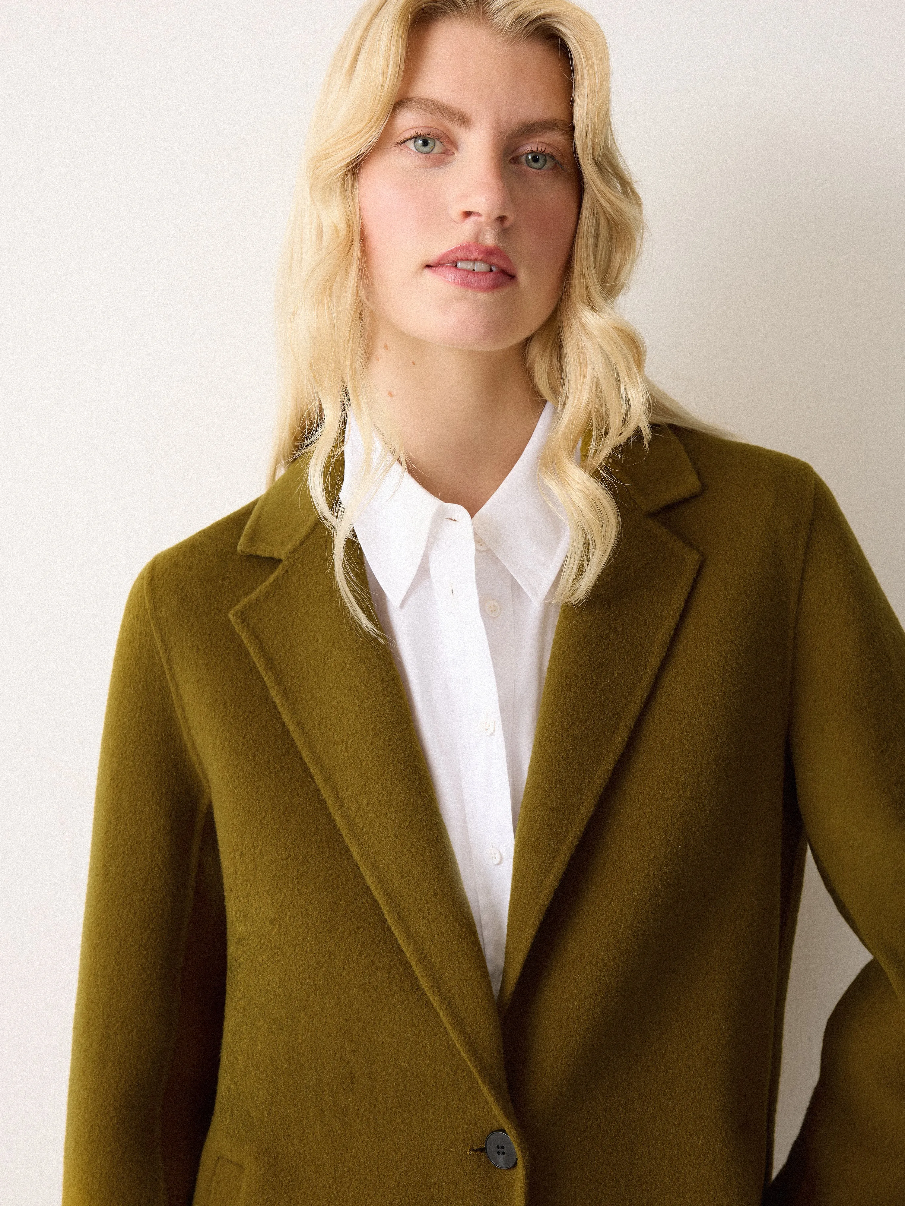 Double Faced Tailored Coat | Green sold by Jigsaw product image thumbnail 2