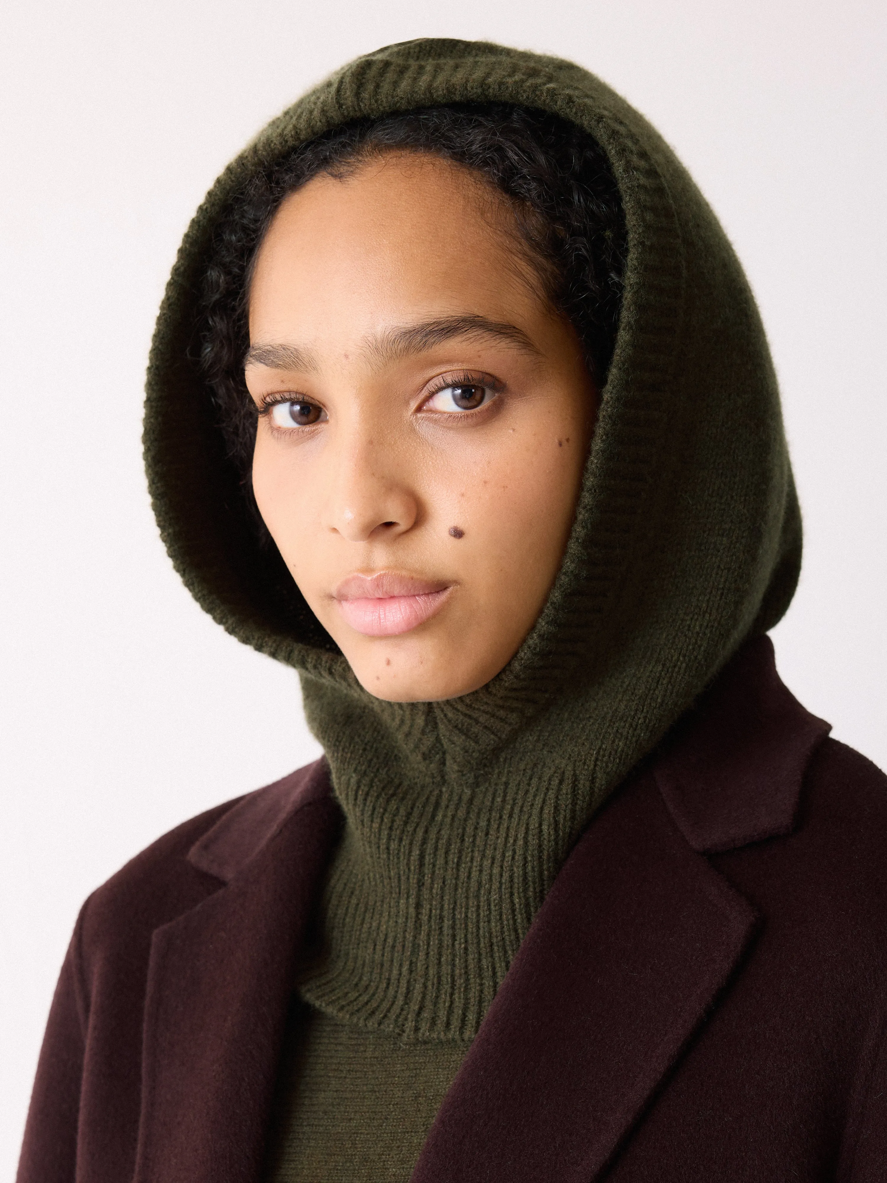 Hooded Snood | Khaki sold by Jigsaw