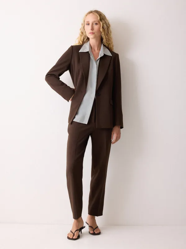 Silk Habotai Classic Shirt | Grey sold by Jigsaw