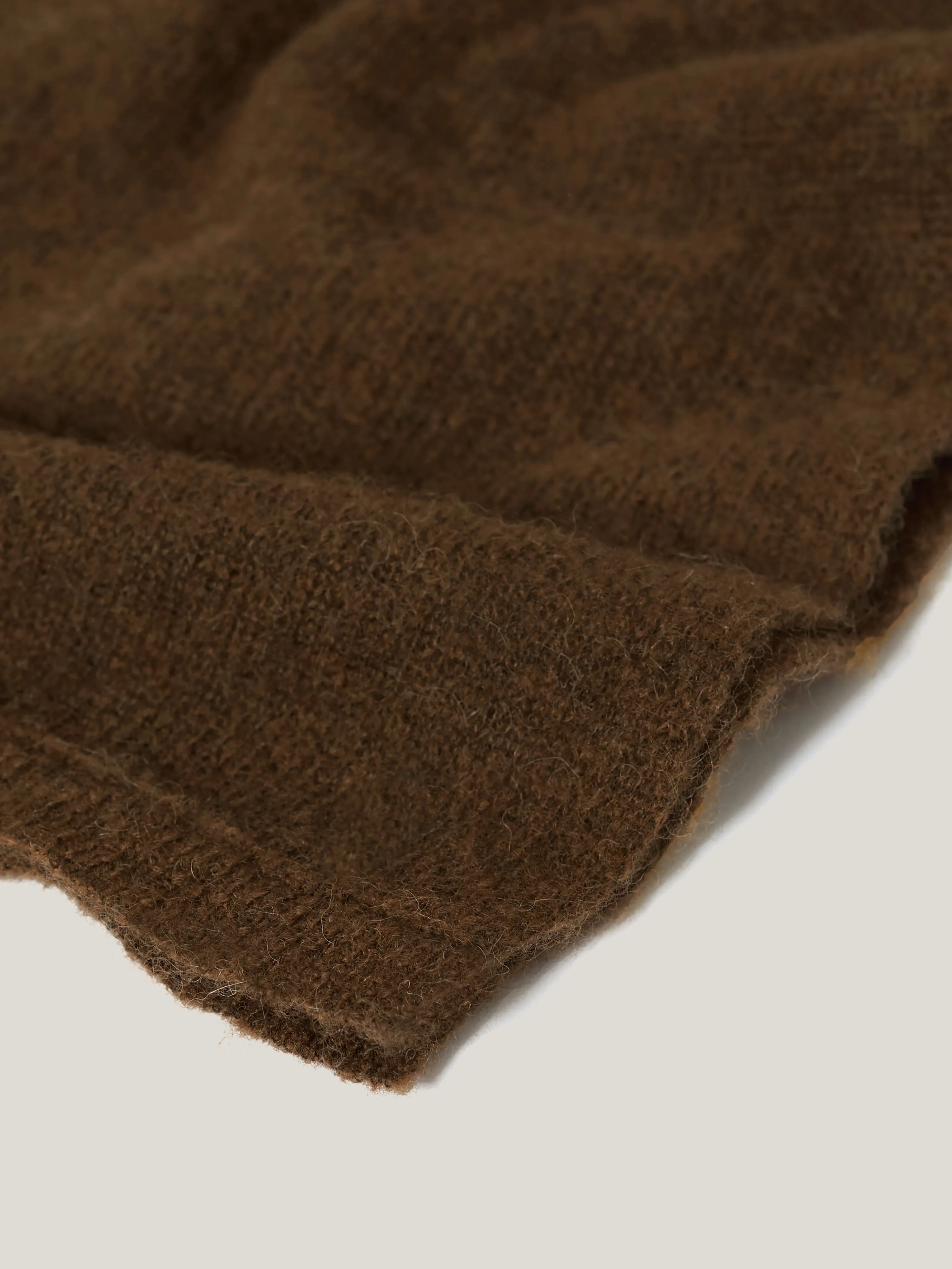 Soft Gauzy Knit Scarf | Brown sold by Jigsaw product image thumbnail 4