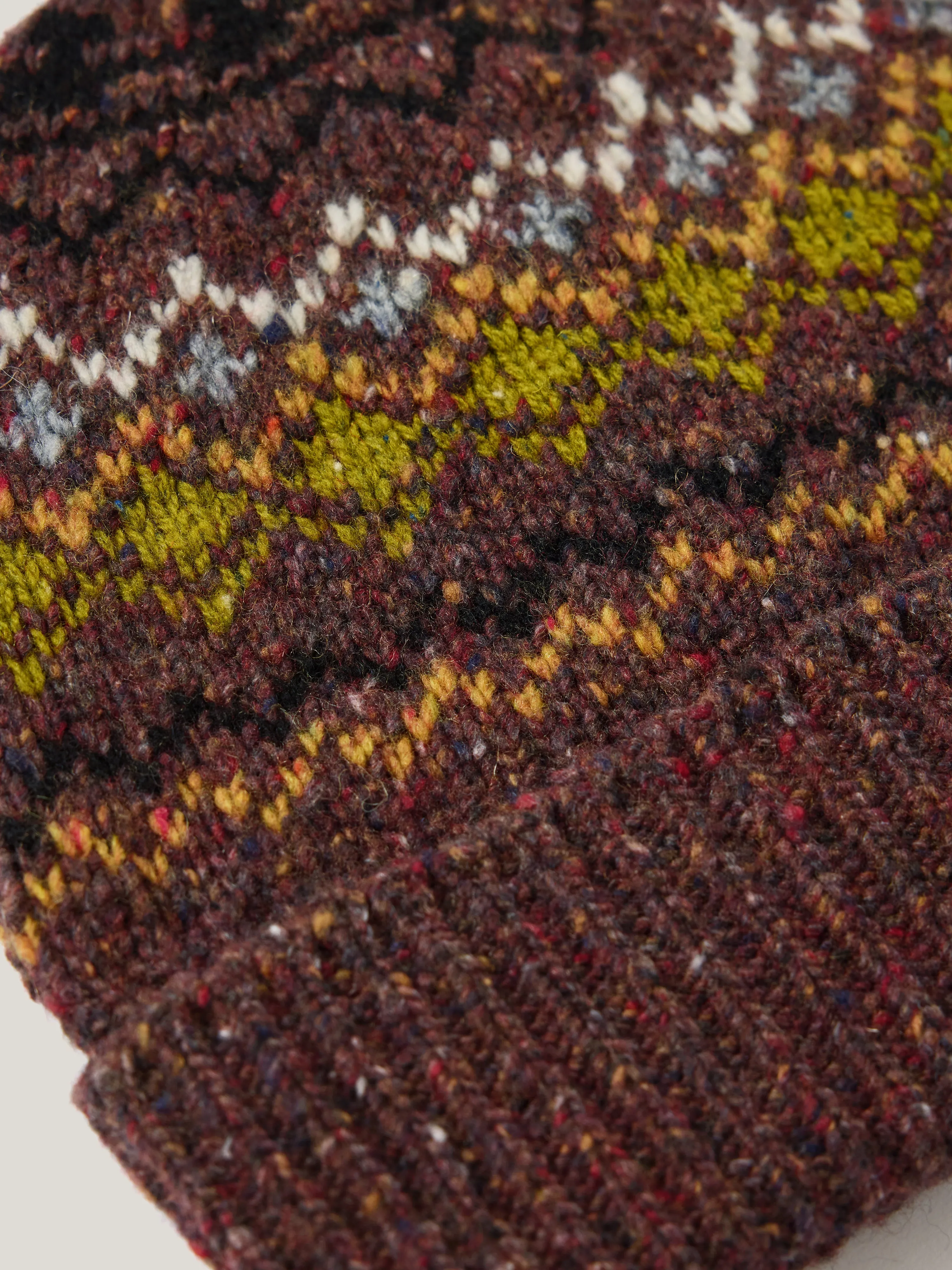 Fairisle Beanie | Brown sold by Jigsaw product image thumbnail 2