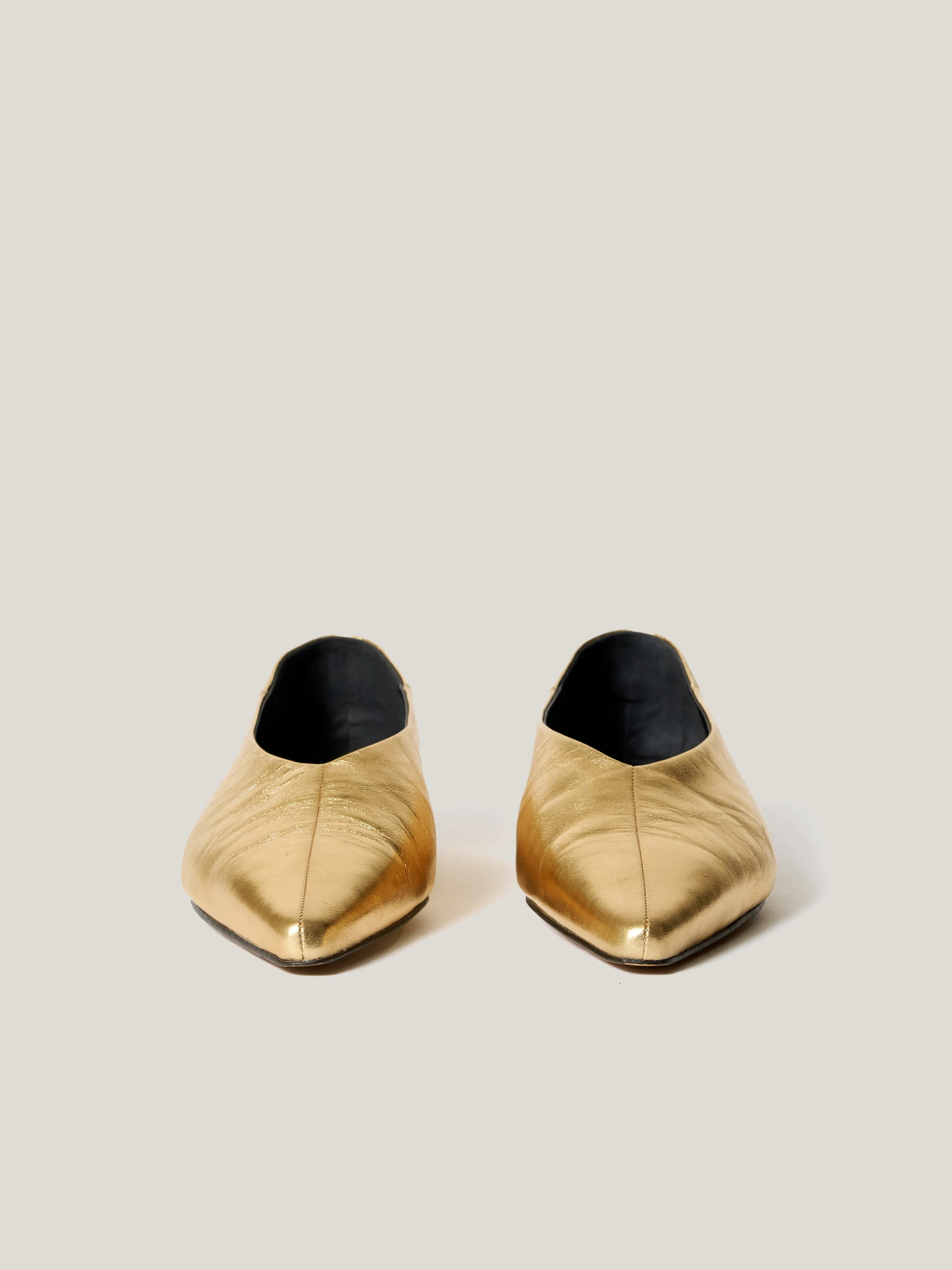 Linnie Flat Pointed Ballerina | Gold sold by Jigsaw product image thumbnail 4