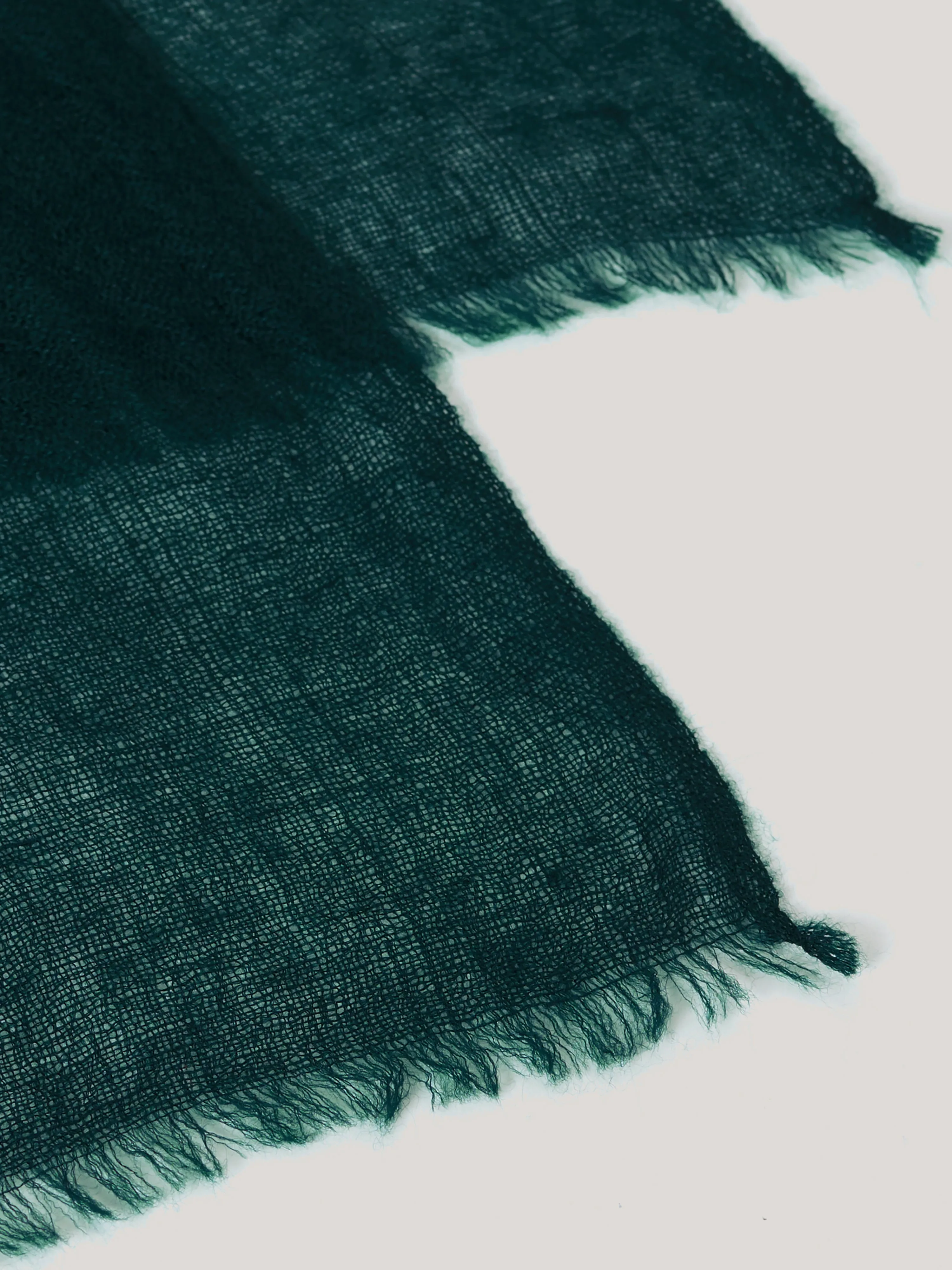 Pure Cashmere Gauze Scarf | Green sold by Jigsaw product image thumbnail 5