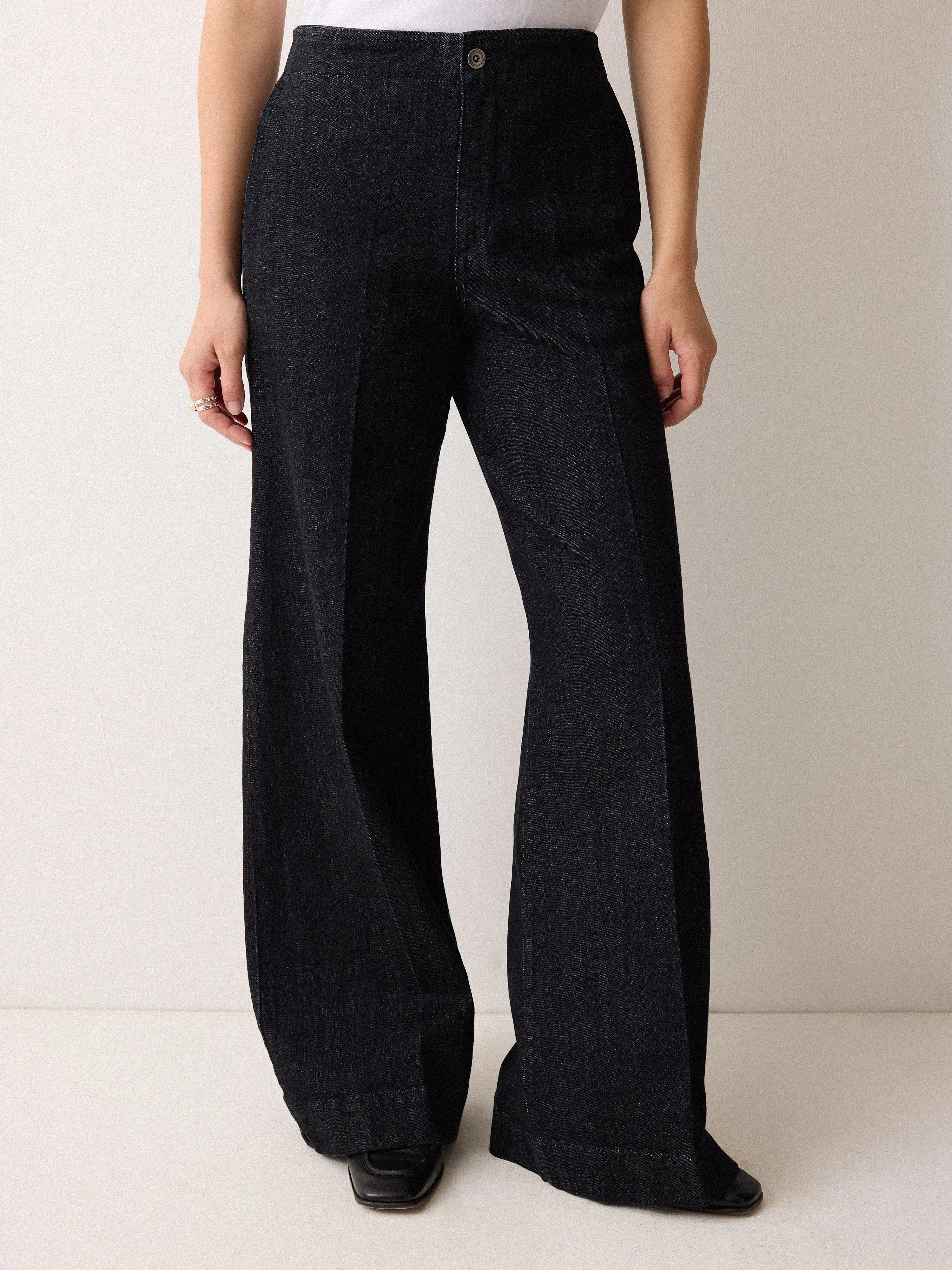 Myrtle Pressed Crease Jean | Indigo sold by Jigsaw product image thumbnail 2