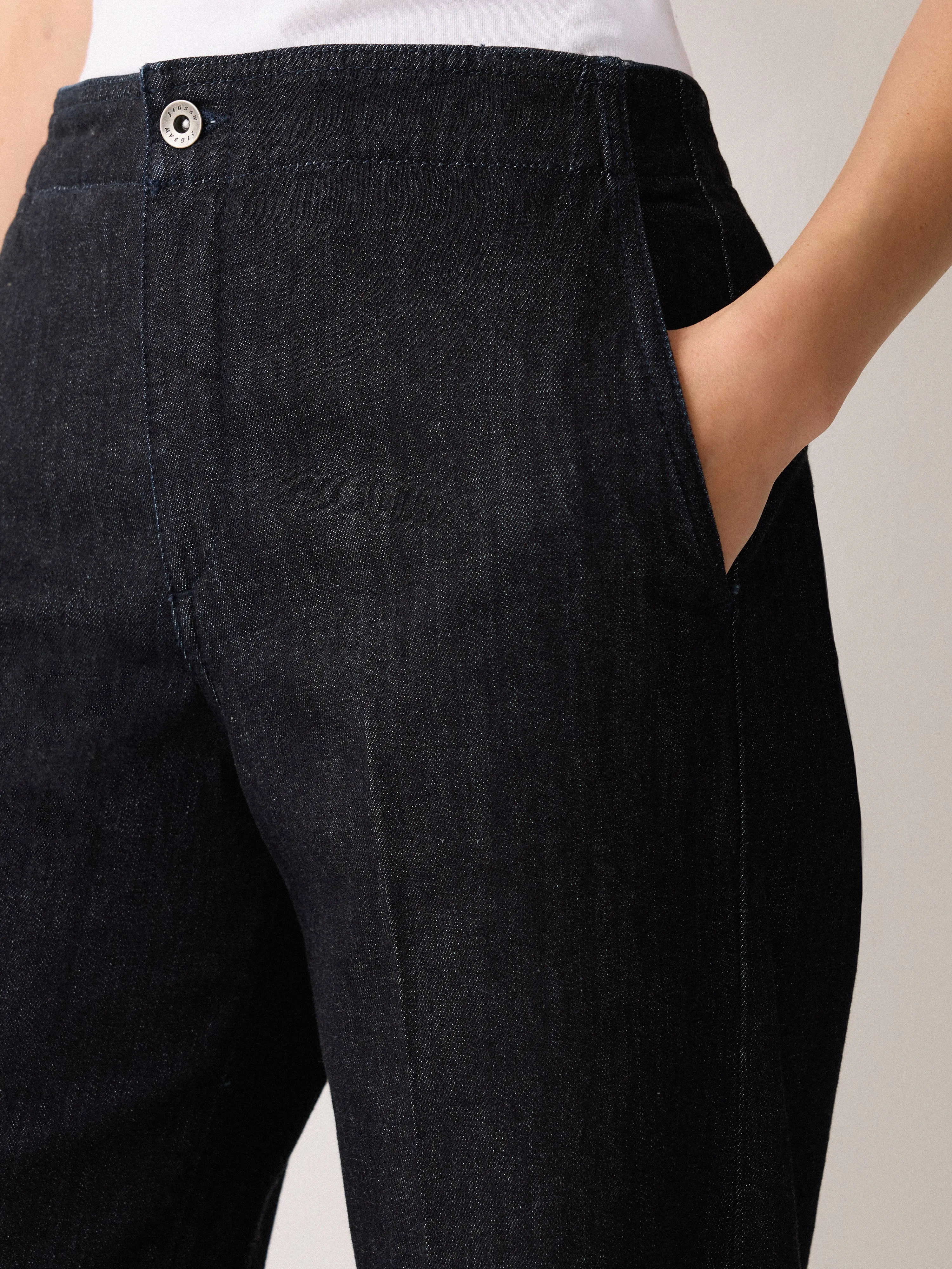 Myrtle Pressed Crease Jean | Indigo sold by Jigsaw product image thumbnail 3