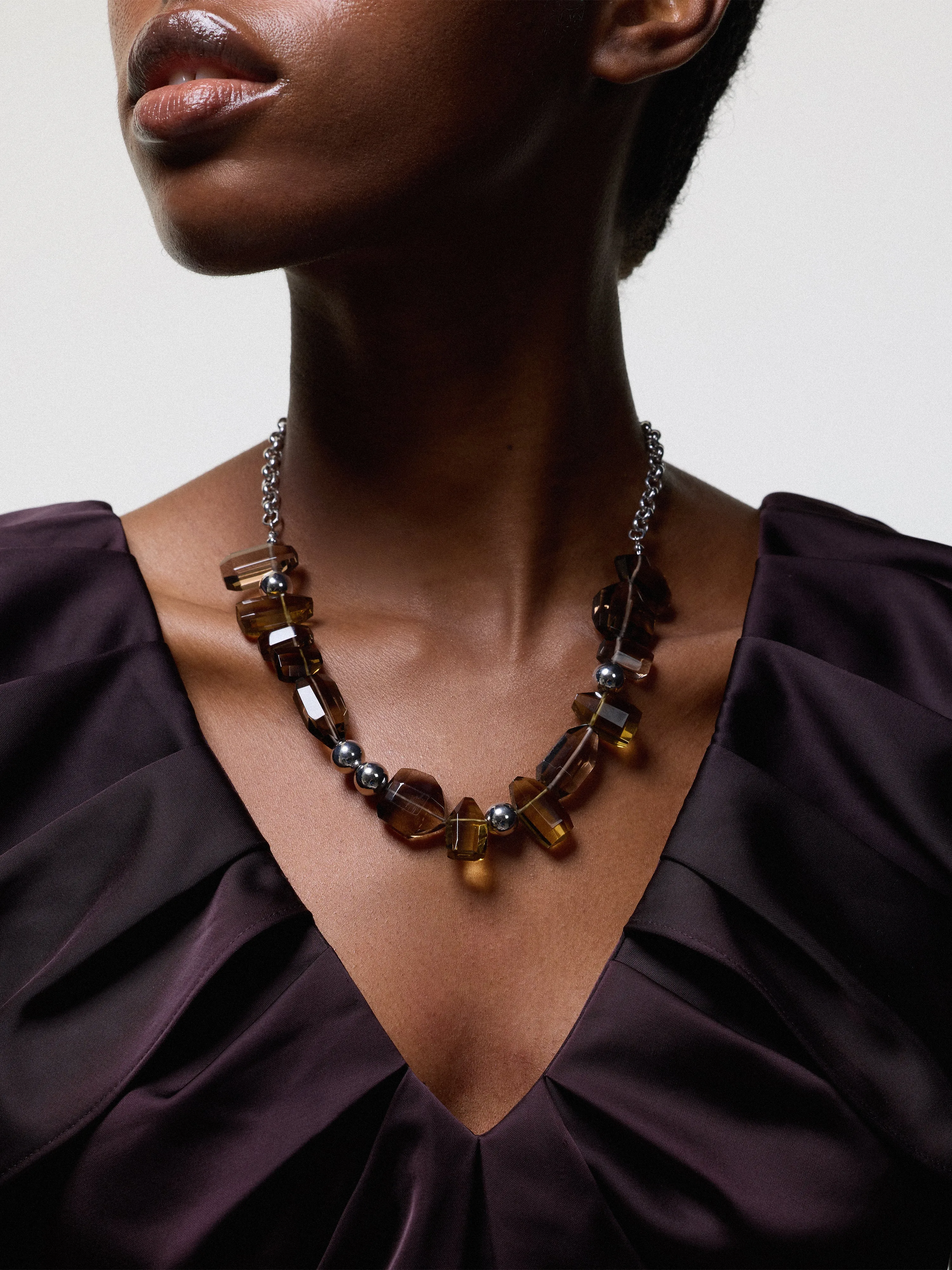 Irregular Stone Necklace | Multi sold by Jigsaw