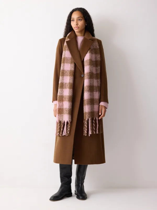 Alpaca Blend Check Scarf | Multi sold by Jigsaw