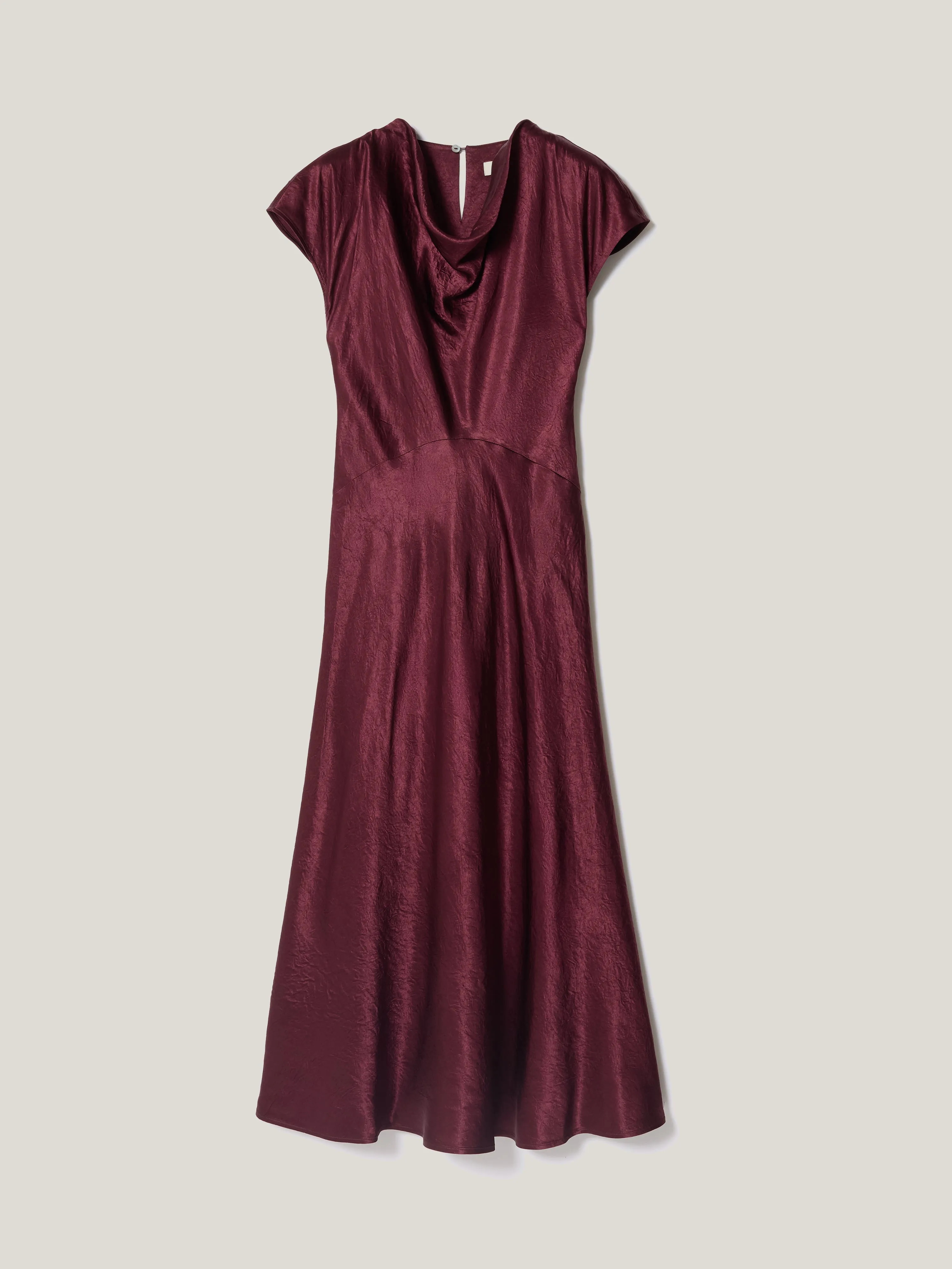 Textured Cowl Neck Dress | Burgundy sold by Jigsaw product image thumbnail 5