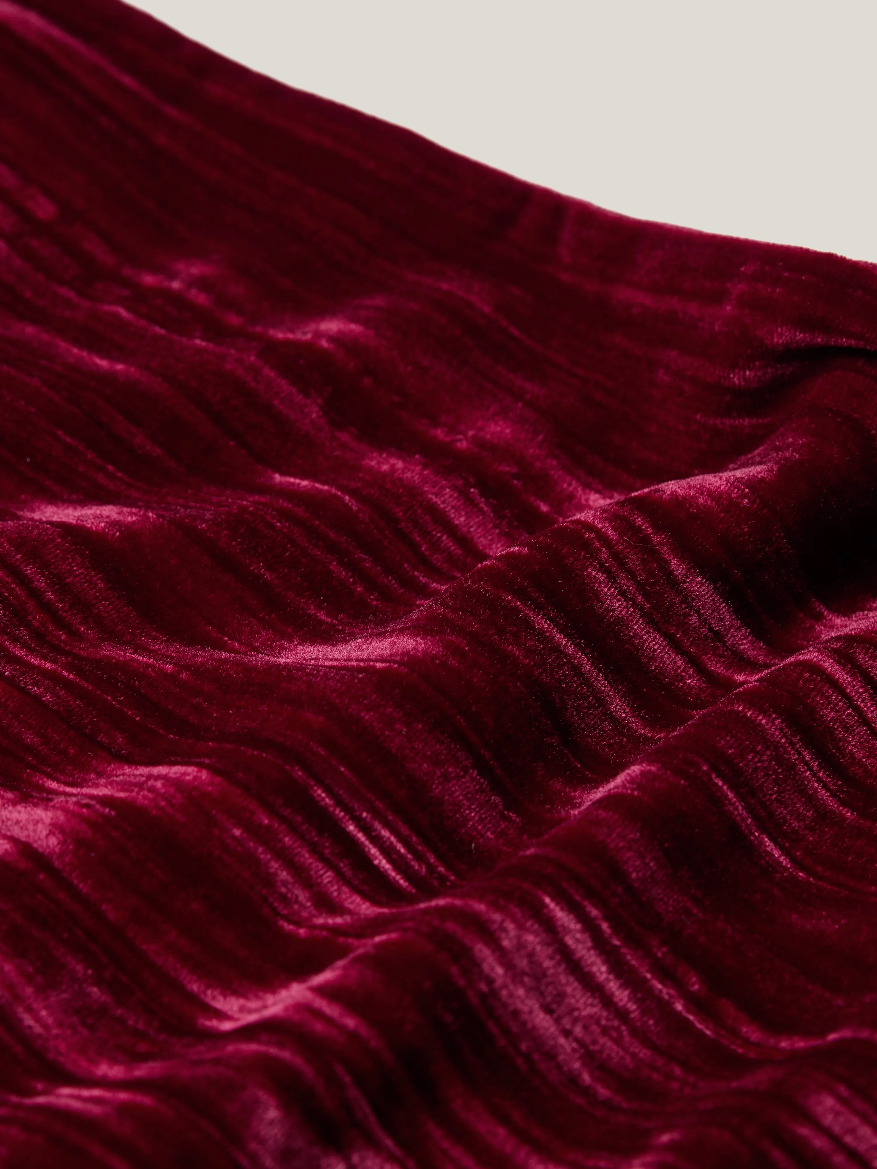 Velvet Plisse Scarf | Red sold by Jigsaw product image thumbnail 3