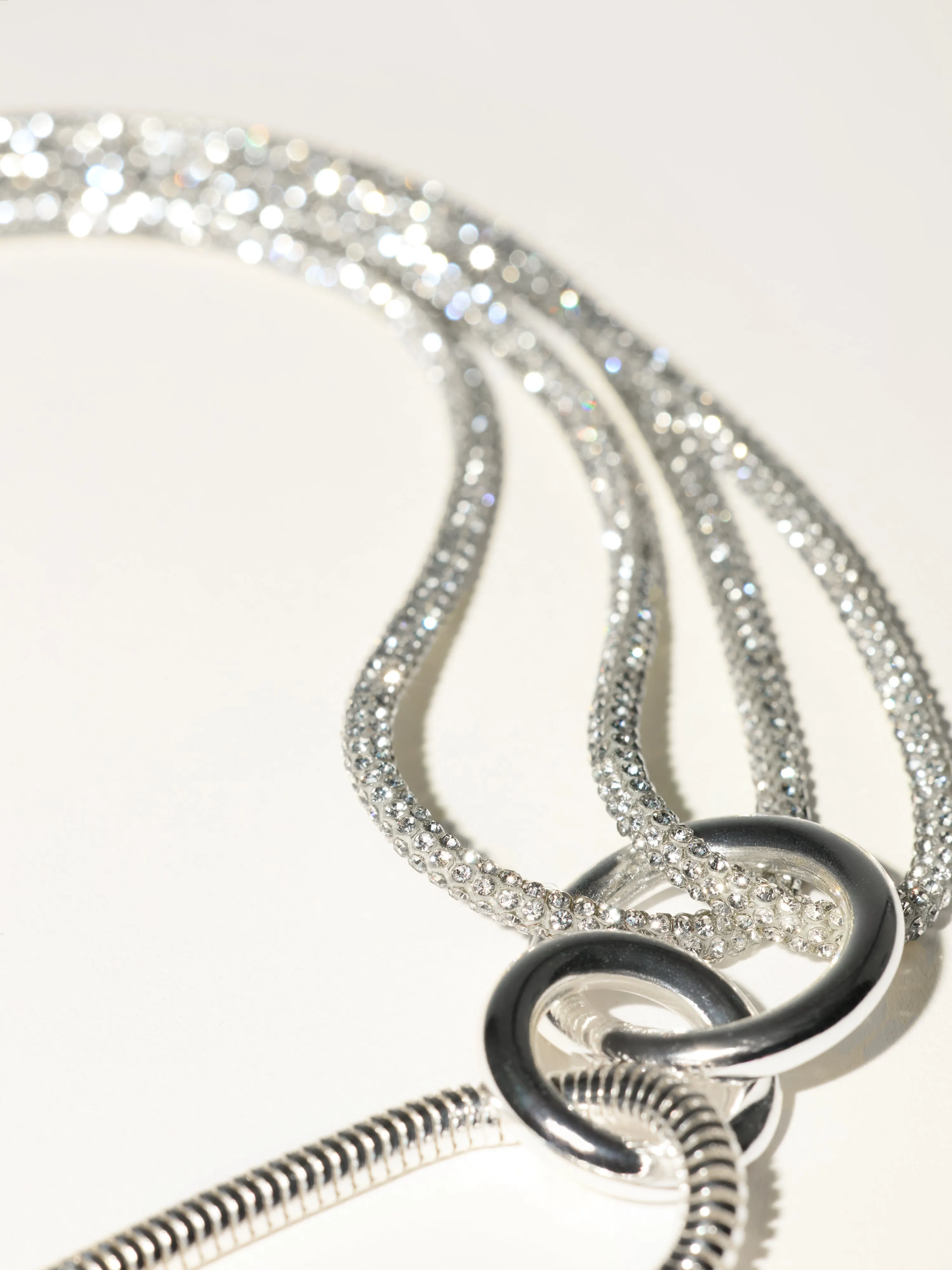 Sparkle Cord Necklace | Silver sold by Jigsaw product image thumbnail 3