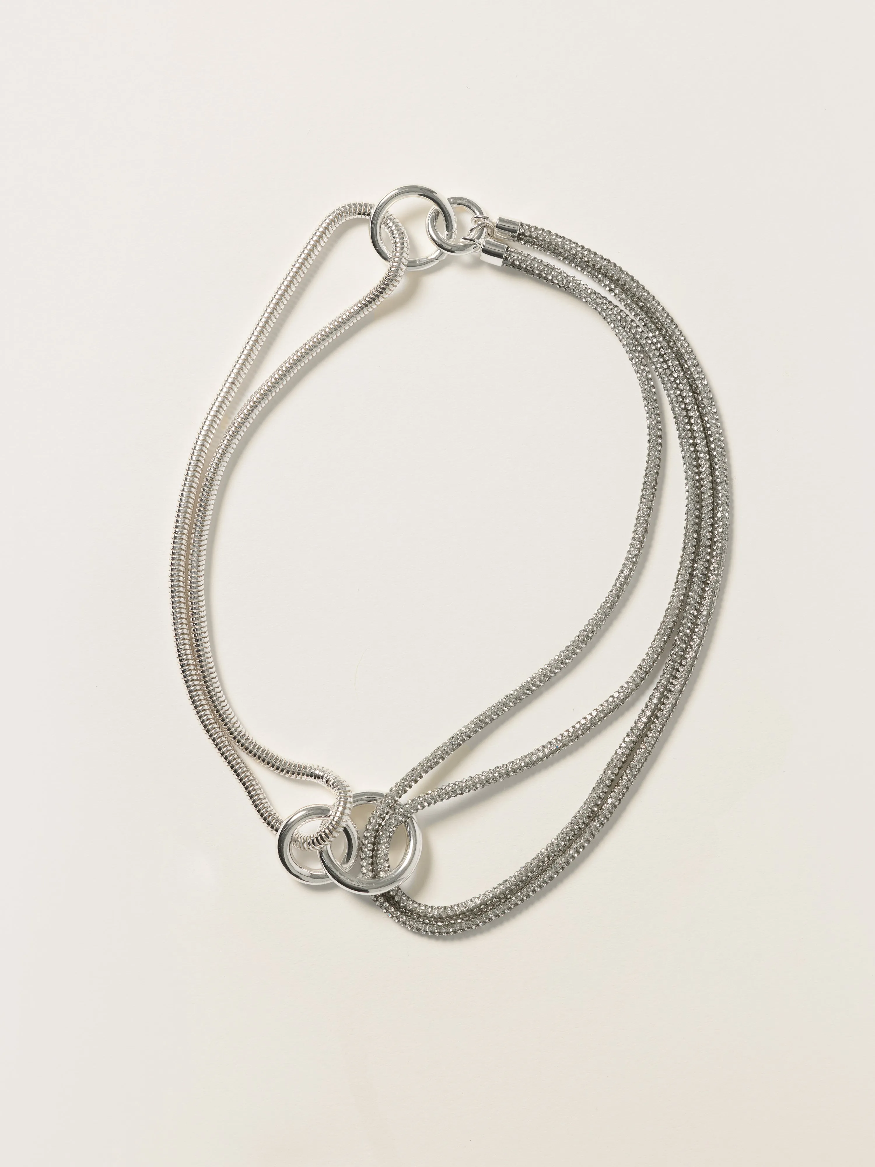 Sparkle Cord Necklace | Silver sold by Jigsaw product image thumbnail 2